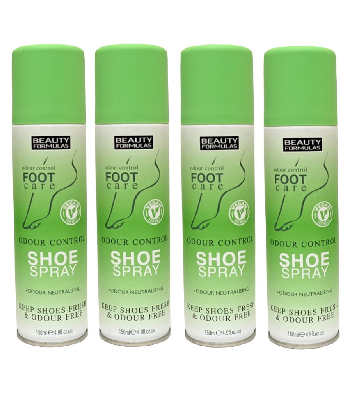 Beauty Formulas Odour Control Shoe Spray 150ml (PACK OF 4) - Buy Online on GoSupps.com