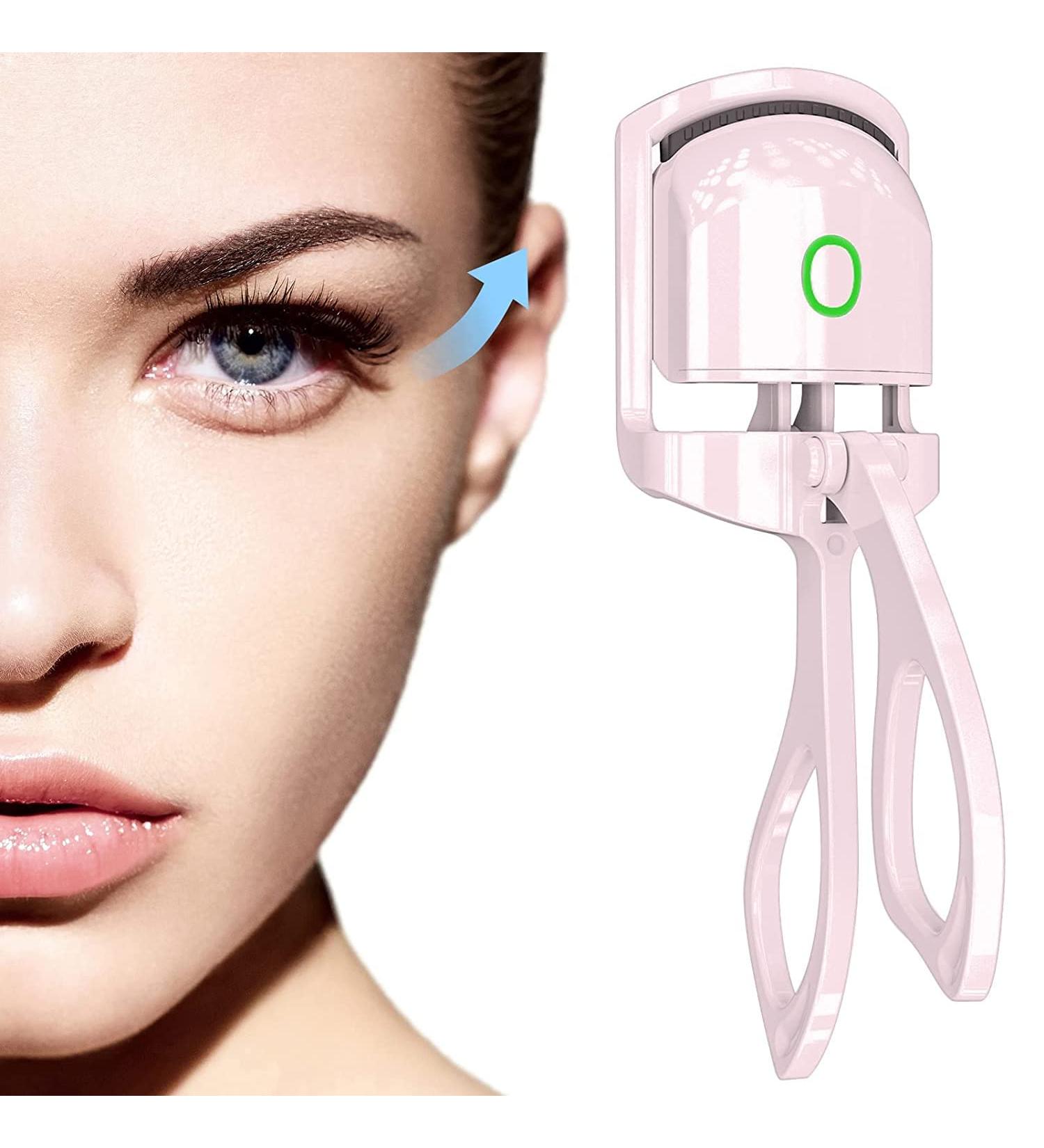Heated Eyelash Curler - Quick & Natural Curling, Long-Lasting Electric USB Rechargeable Lash Curler - Lasts All Day | Upgrade Model - Buy Online on GoSupps.com