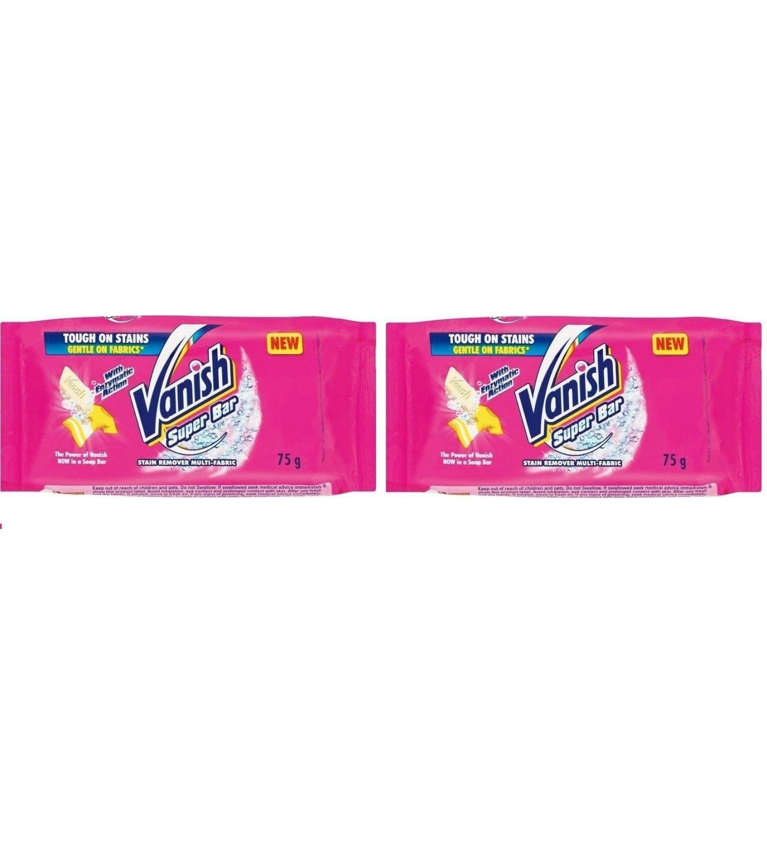 Vanish Super 75g Soap Bar Laundry Fabric Clothes Stain Remover Enzymatic Action (2)