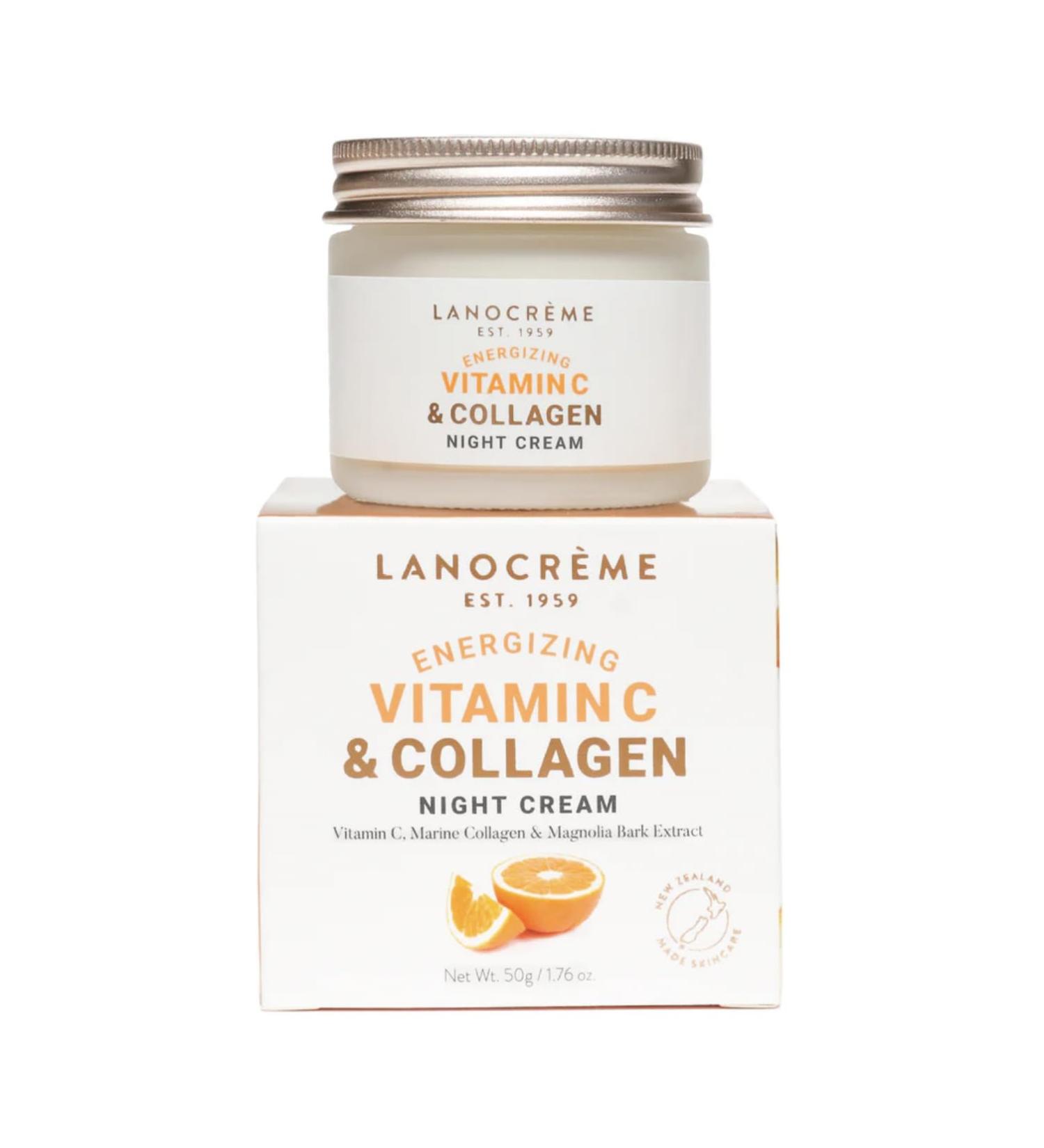 Lanocreme Energizing Vitamin C & Collagen Night Cream