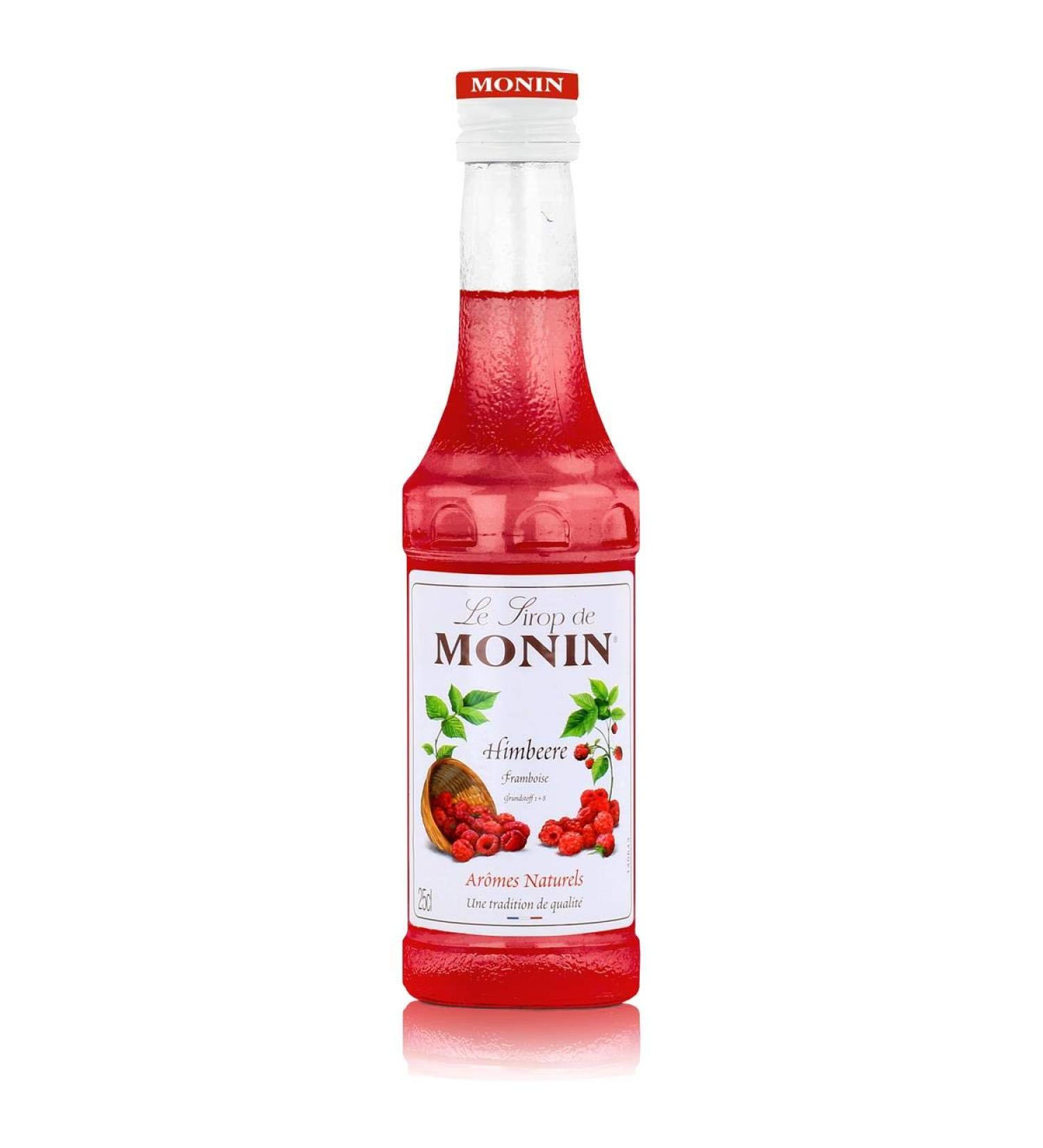 MONIN Raspberry Syrup for Cocktail Lemonade and Soda - Natural Flavors - 25cl - Buy Online on GoSupps.com