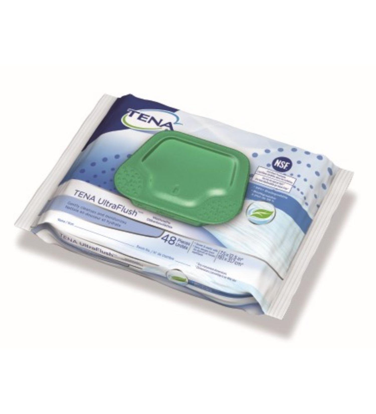 Tena Flushable Washcloths - 45 ea (Pack of 3)