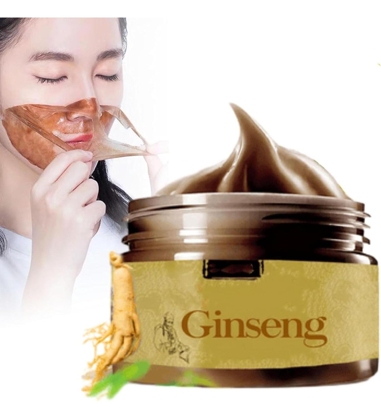 Korean Ginseng Peel off Face Mask Korean Hana Ginseng Peel off Face Mask Natural Herbal Ginseng Face Mask Improve Skin Firmness and Elasticity Reduce Fine Lines and Wrinkles - Buy Online on GoSupps.com