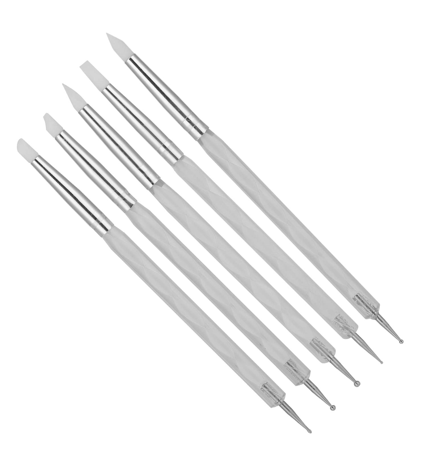 Nail Art Dotting Pen Multipurpose Manicure Dotting Pen Easy Clean Non Corrosive for Nail Salon for Nail Technician for Home(white) - Buy Online on GoSupps.com