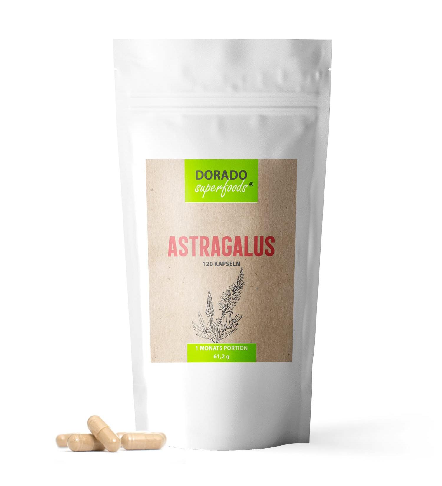 Astragalus Membranaceus Capsules - 1640 mg Daily Dose | 120 Veggie Capsules | Herbal Root Powder | 1 Month Supply | Dorado Superfoods  - Buy Online on GoSupps.com