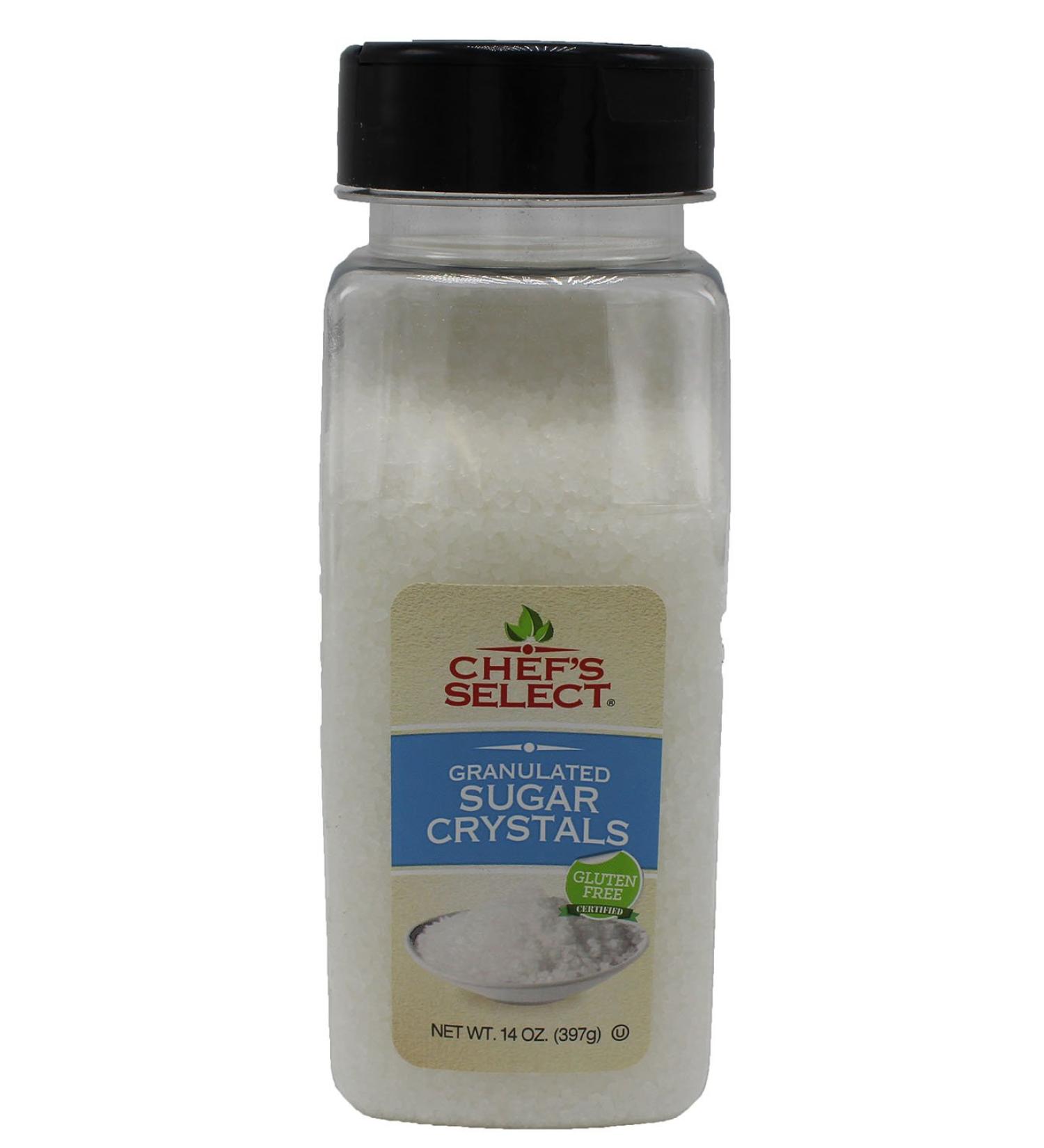 Chef's Select White Sugar Crystals 14oz - Value Size 14 Ounce - Buy Online on GoSupps.com