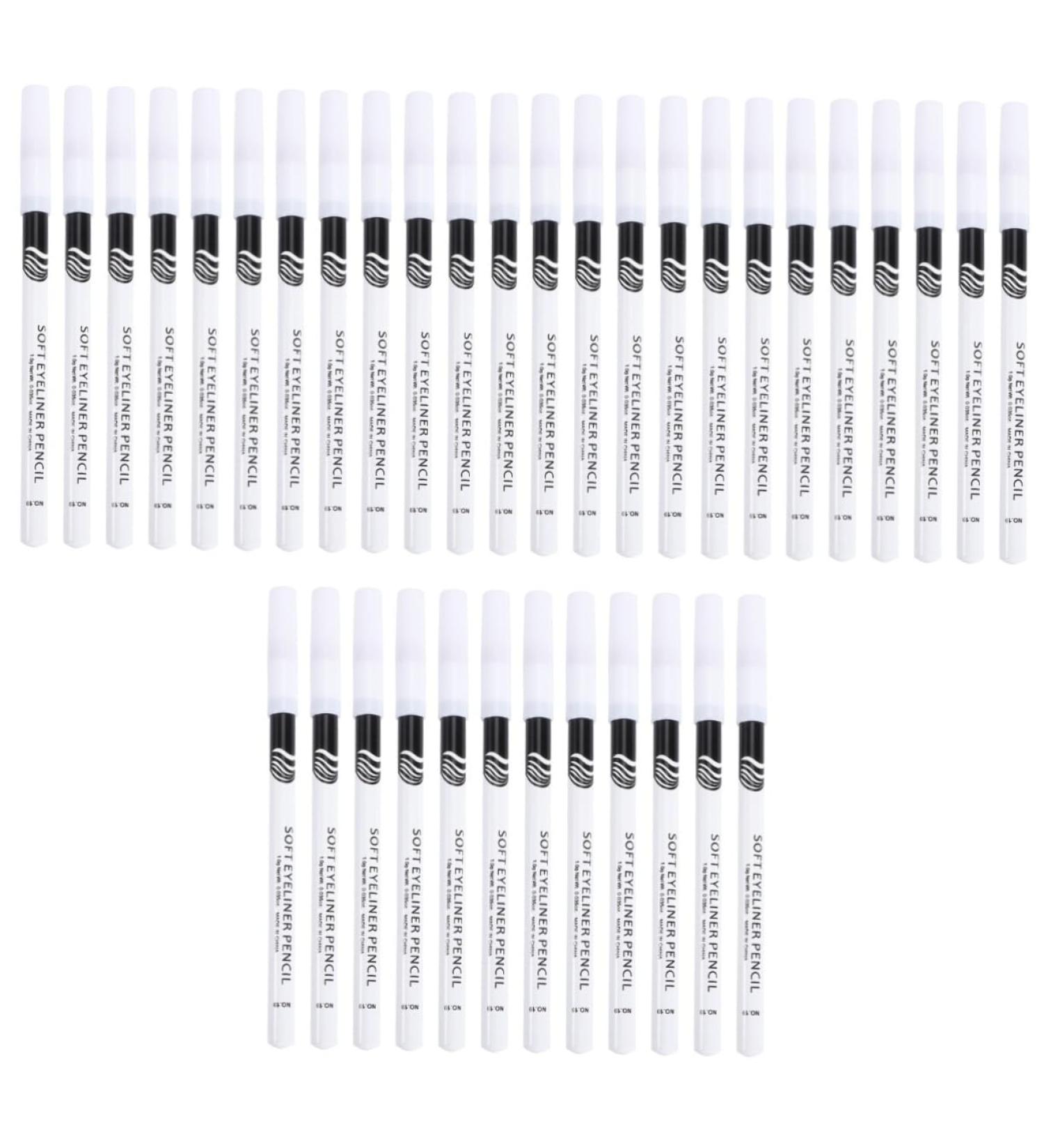 POPETPOP 72 Pcs Eyeliner Pencil Eyeshadow Liquid Black Eyeliner Cosmetics Eye Line Tool Wooden Pole Brush - Buy Online on GoSupps.com