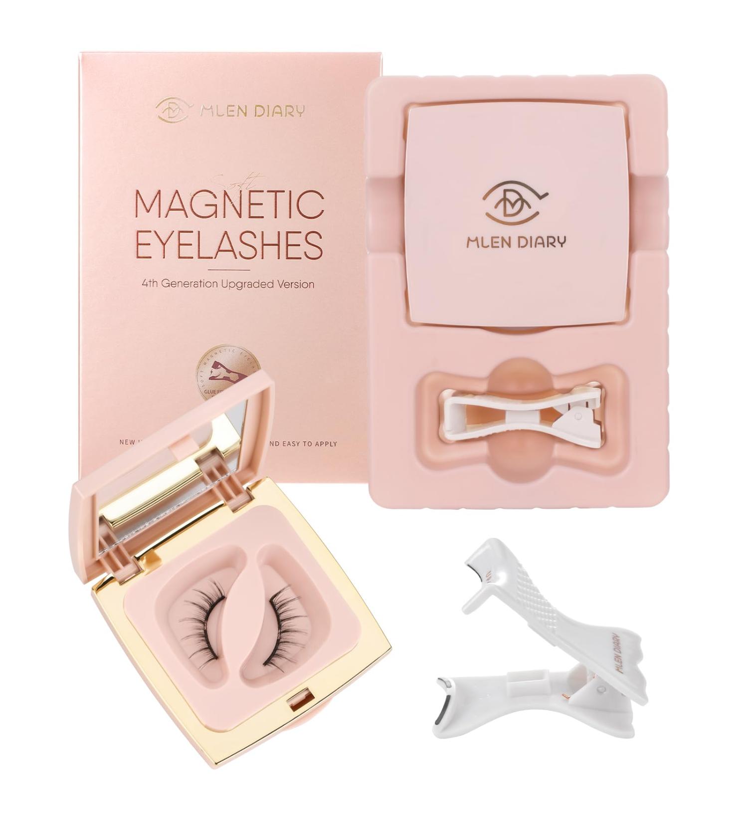 Magnetic Eyelashes | Reusable Dual Magnetic Lashes | Natural Look with Applicator | Easy to Wear No Glue Needed - Buy Online on GoSupps.com