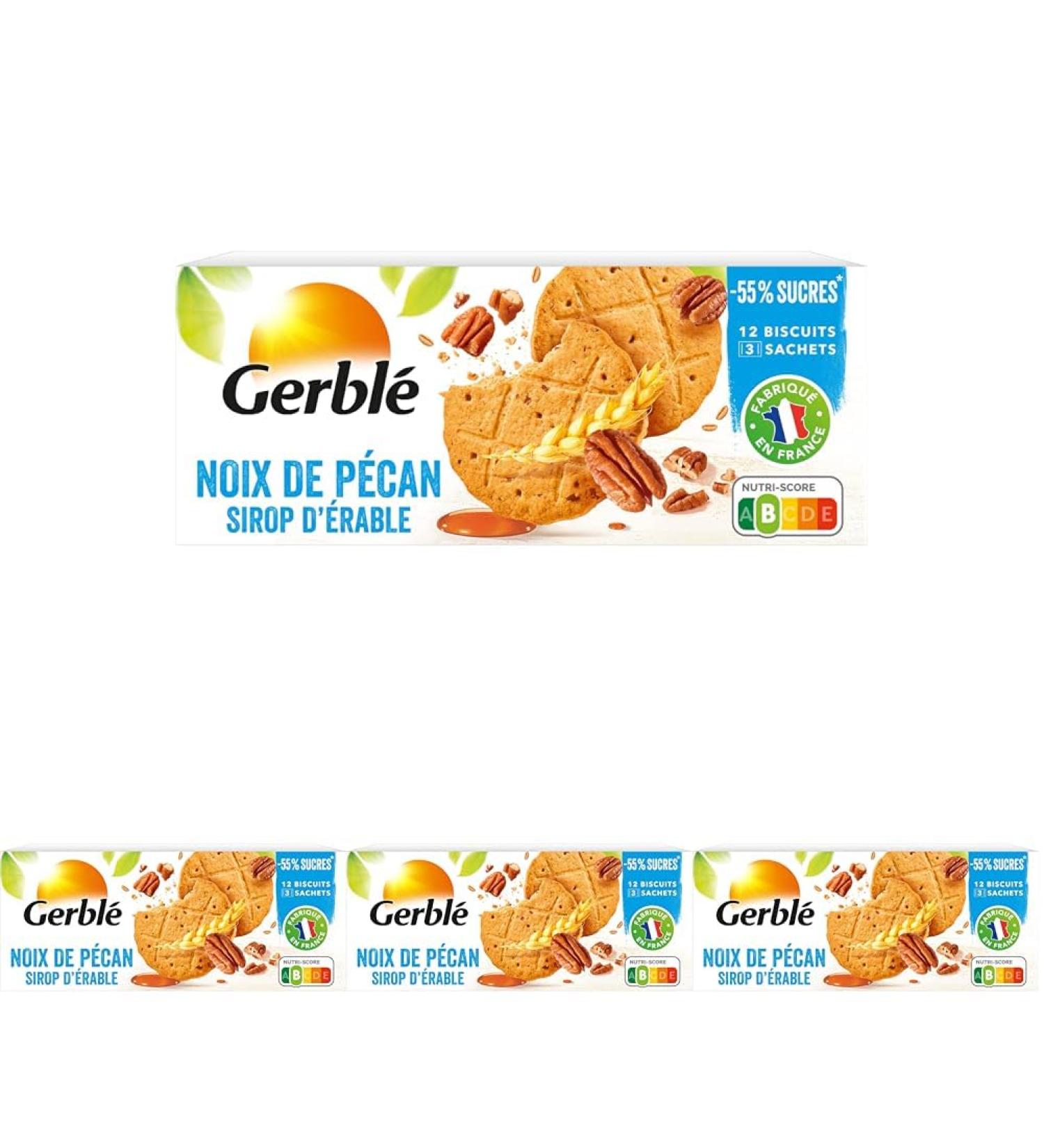 Gerbl Teneur R duite Sabl Noix de P can et Sirop d'Erable Sans Huile de Palme 3 Sachets Individuels 12 Biscuits 132 g 197633 (Lot de 4) Sabl s Noix de P can - Sirop d' rable Lot de 4 - Buy Online on GoSupps.com
