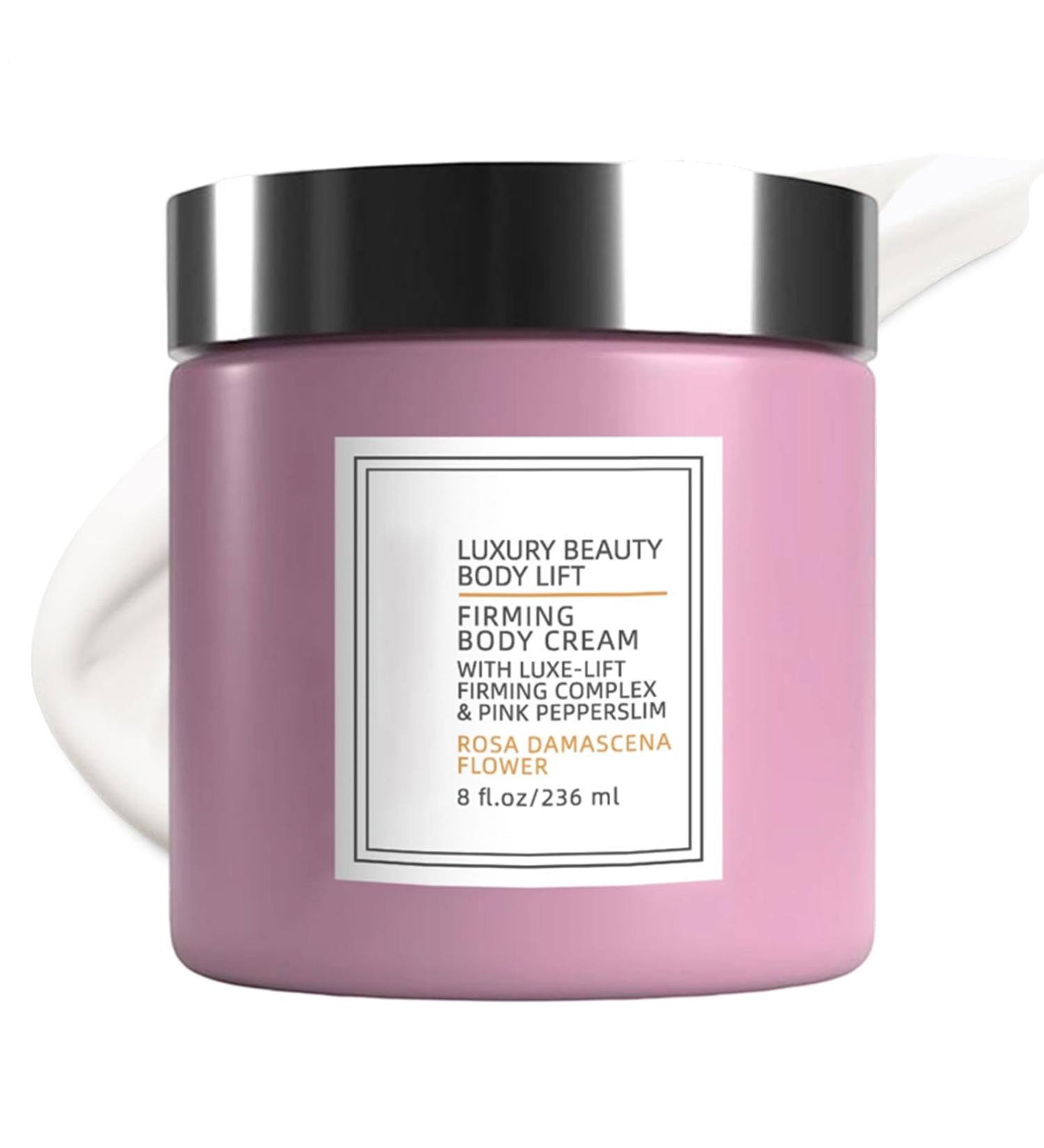 Skin Tightening Cream For The Body 236ml Firming Skin Cream Body Care Beauty Products Moisturizing Lotion for Girls Morning Evening Women Men Legs Arms Knees Ellebo Pink model B - Buy Online on GoSupps.com