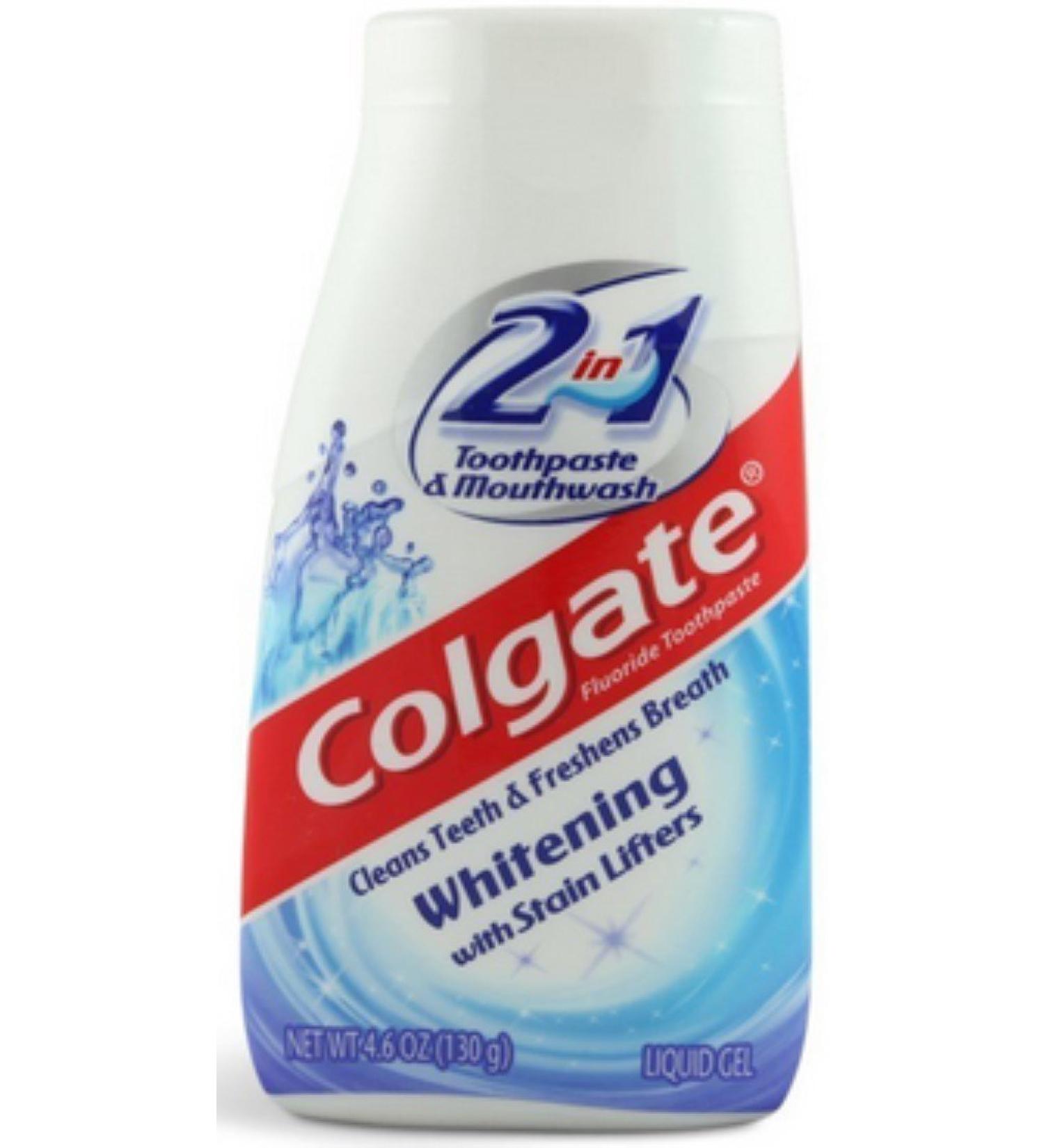 Colgate 2-In-1 Toothpaste And Mouthwash Whitening Liquid Gel - 4.6 Oz