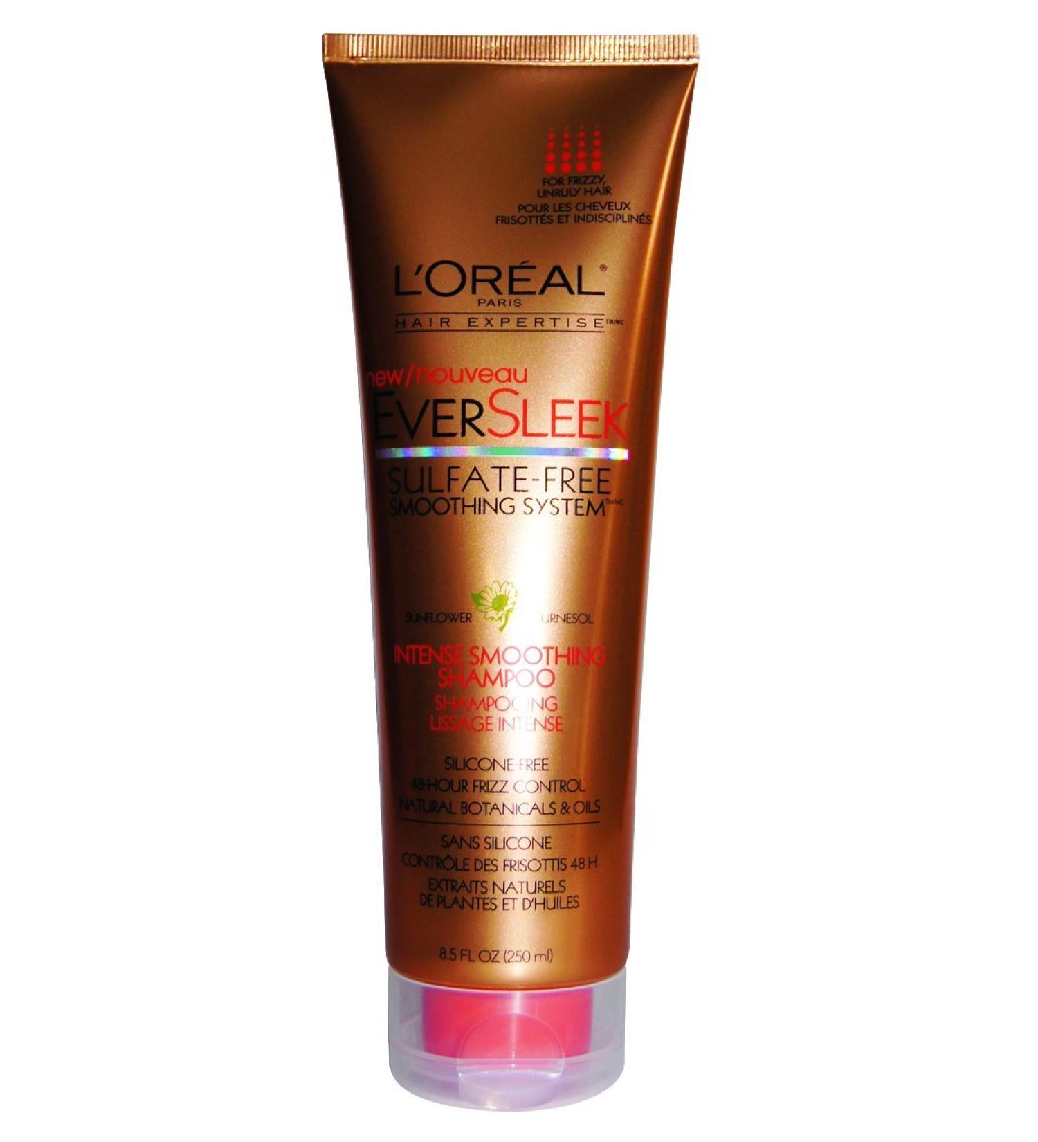 L'Oreal Paris EverSleek Sulfate-Free Smoothing System Intense Smoothing Shampoo Sunflower 8.5 Fluid Ounce