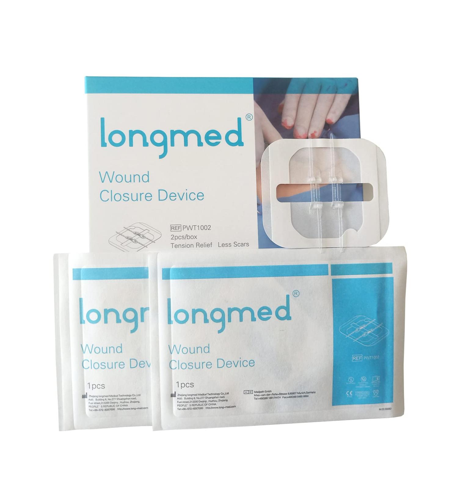 Longmed Zipper Painless Zip Sutures for Laceration Repair - 2.36x2.76 Inch, 2 Pieces/Box - Buy Online on GoSupps.com