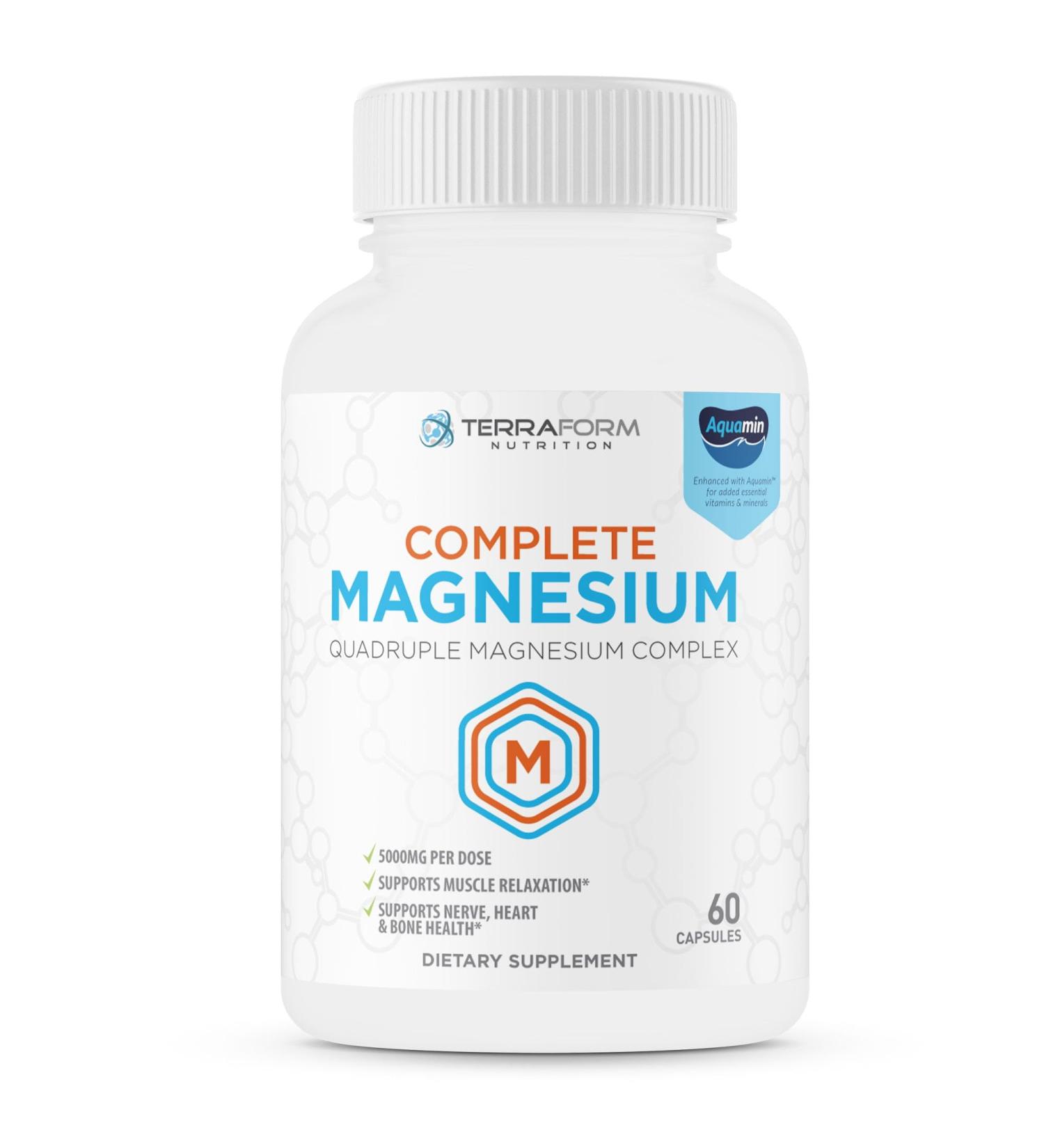 IKJ Complete Magnesium Complex - 4 Forms of Magnesium for Muscle Support, Sleep, Energy & Relaxation - 60 Capsules - Buy Online on GoSupps.com