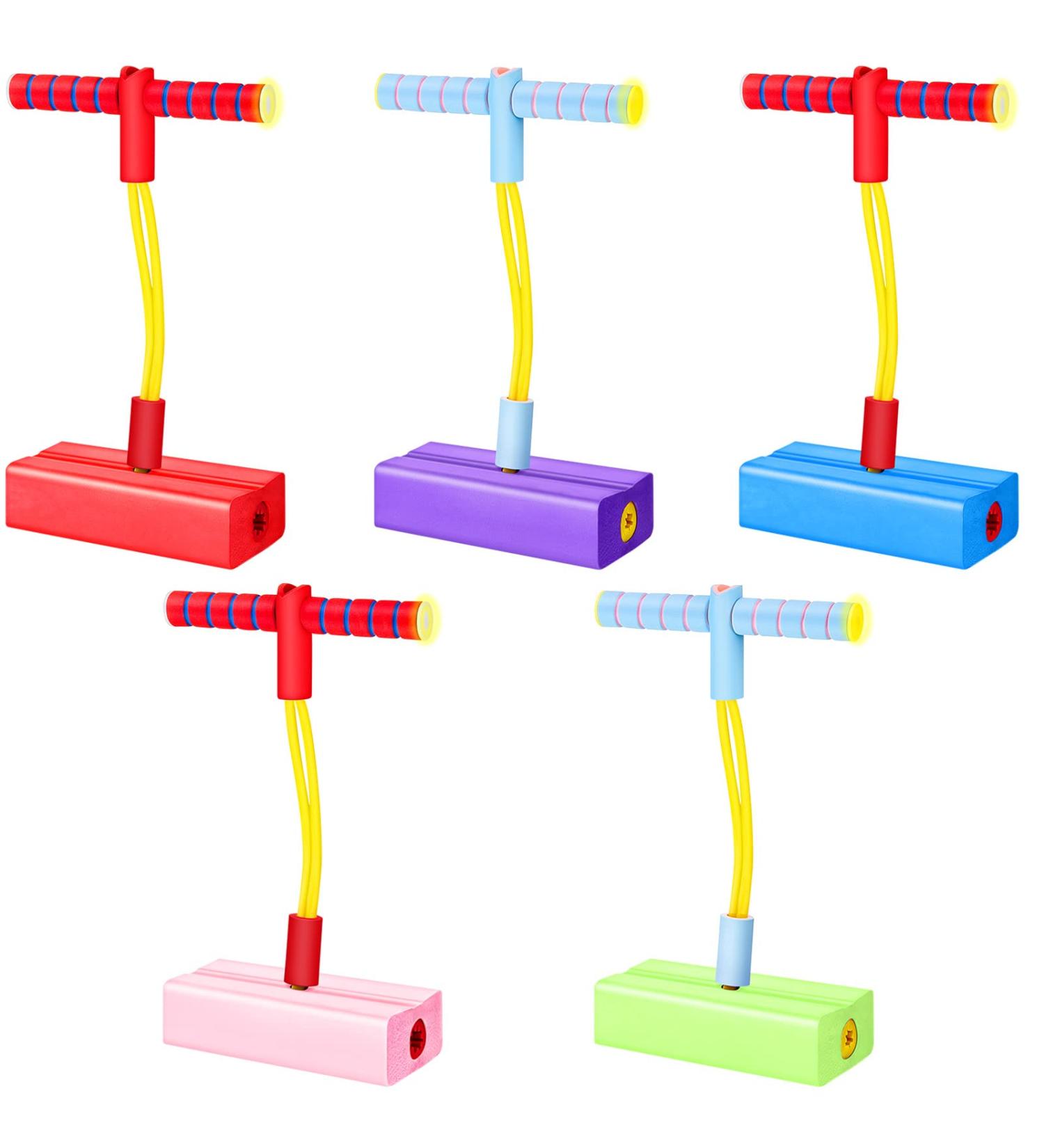 5 Pcs Foam Pogo Jumper Stick Toy for Kids & Adults | Christmas Supplies | Indoor & Outdoor Fun | Supports Up to 250lbs - Buy Online on GoSupps.com