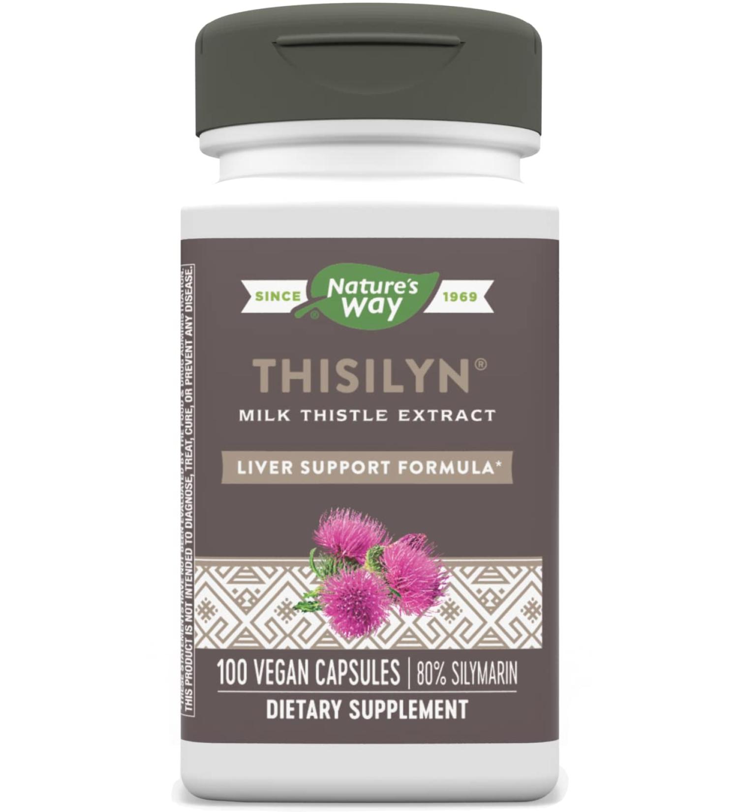 Buy Enzymatic Therapy Super Milk Thistle - 60 Vegan Capsules for Liver Health - Buy Online on GoSupps.com