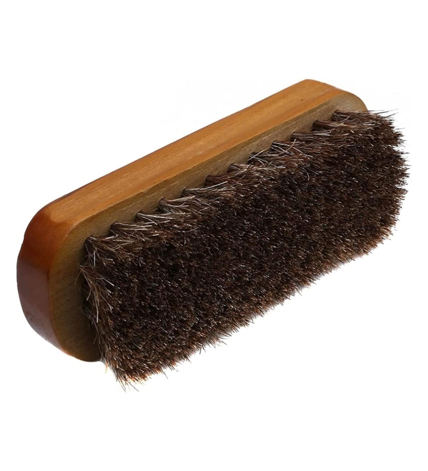 Shoe Brush Natural Leather Real Horse Hair Soft Polishing Tool Horsehair Shoe Brush Polish Shoe Brush Brush Onecolor - Buy Online on GoSupps.com