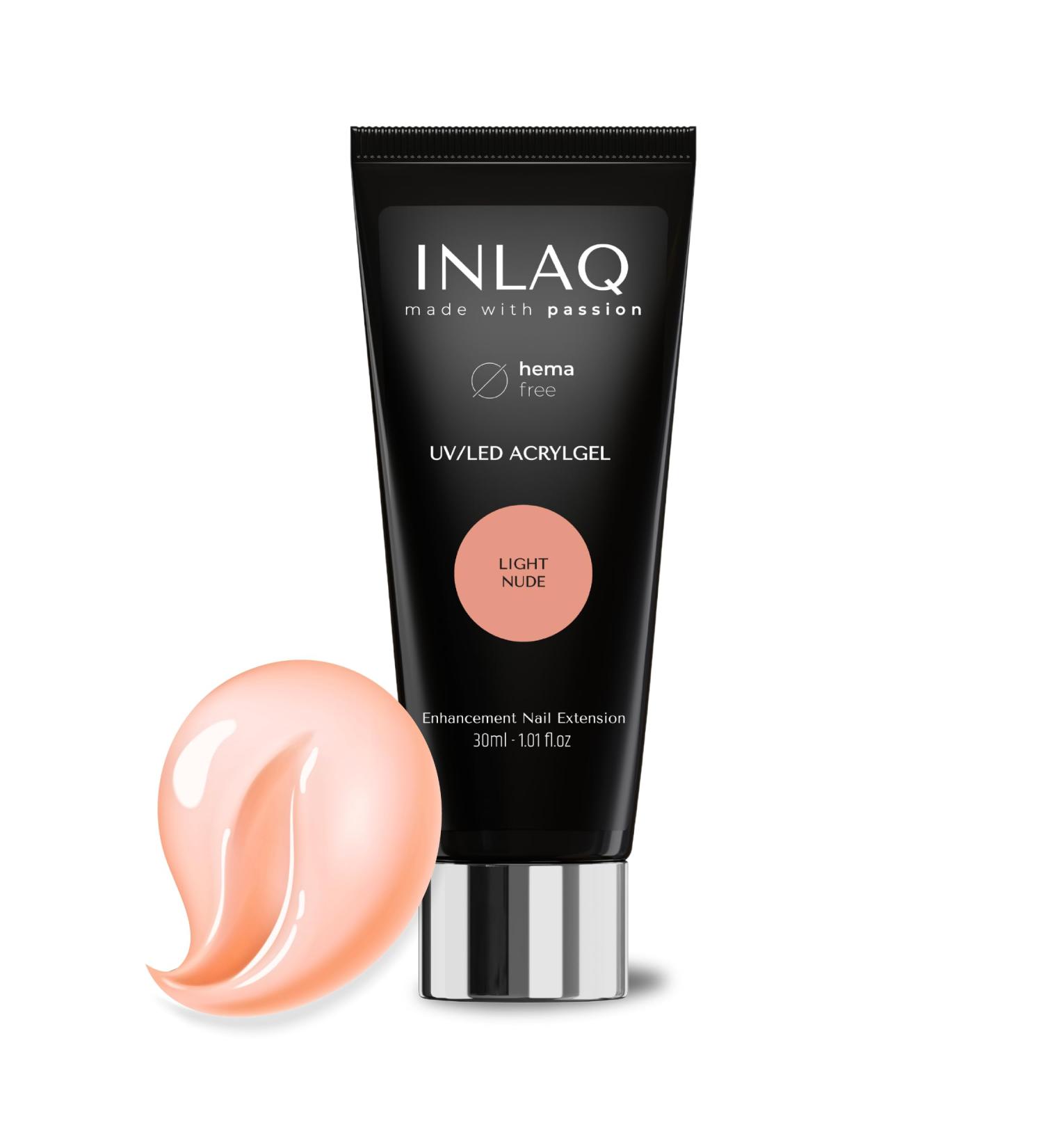 INLAQ Polygel for Nail Extension Light Nude 30ml - Acrylic Nail Gel - UV/LED Nail Extension Gel - Acrylic Gel - Buy Online on GoSupps.com