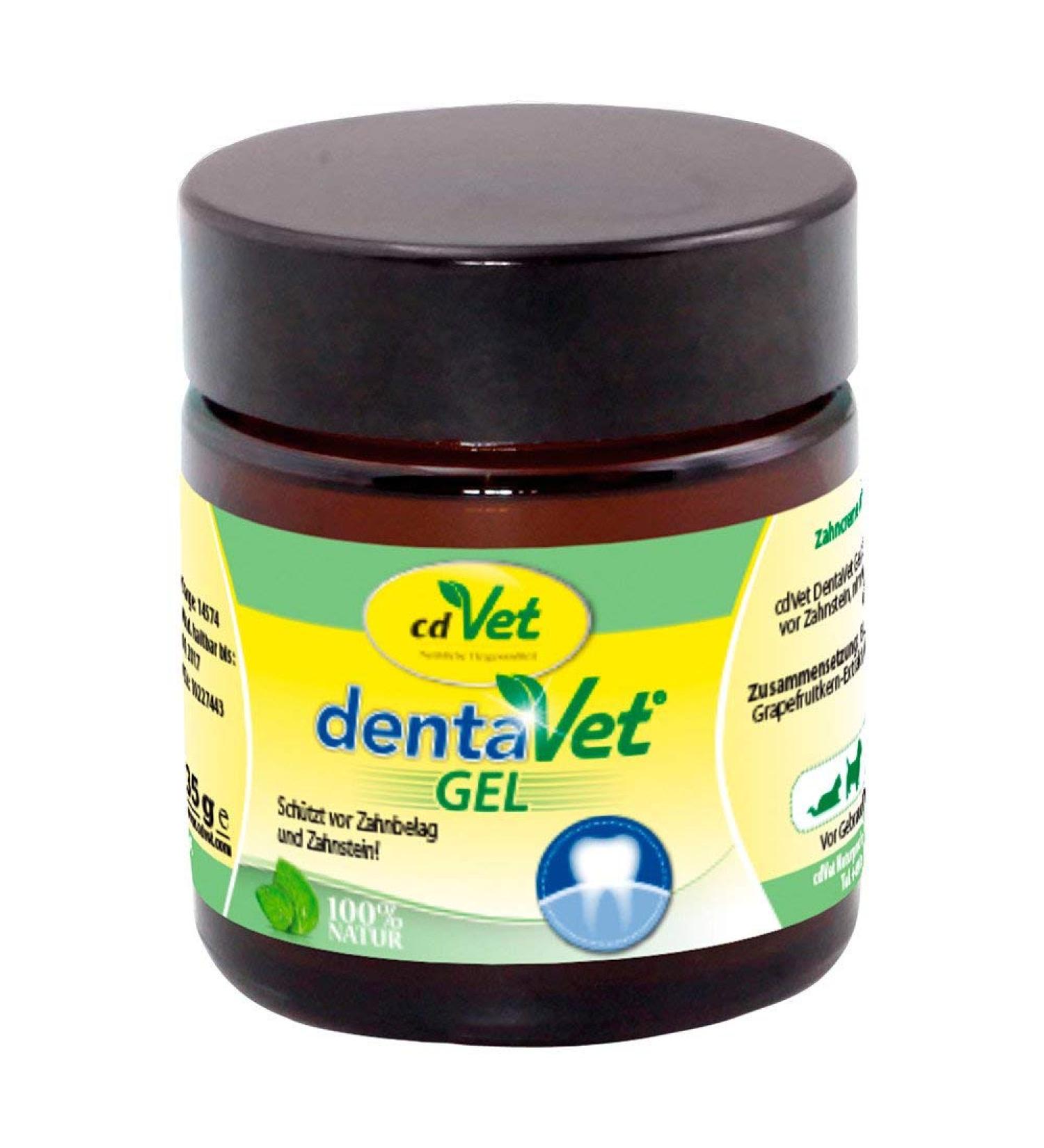 cdVet DentaVet Gel - Natural Toothpaste for Teeth Cleaning Tartar Removal and Oral Hygiene for Dogs and Cats
