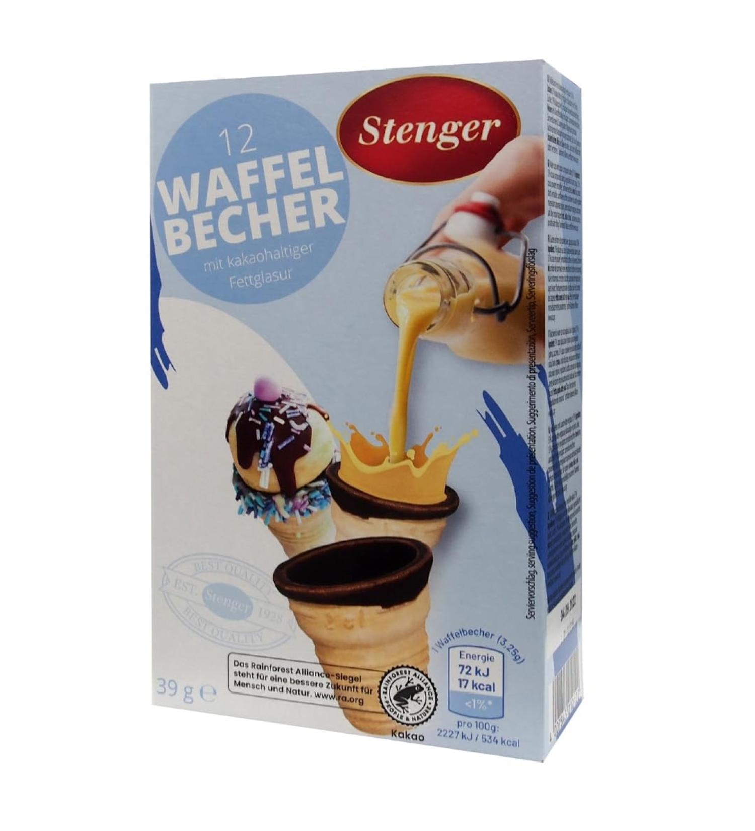 Buy Stenger Waffle Cups with Chocolate - 12 Delicious Pieces | International Shipping Available - Buy Online on GoSupps.com