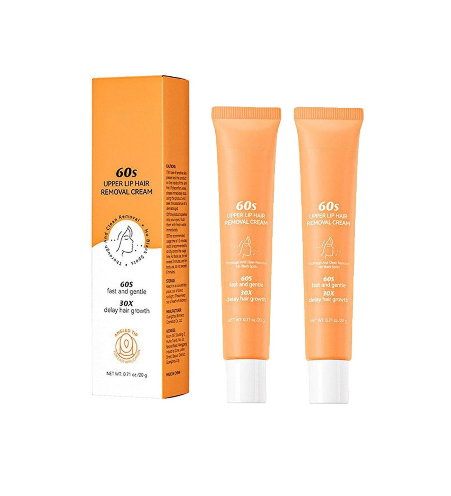 Lot de 2 cr mes d' pilation pour le visage sans douleur pour l vres sup rieures efficaces et efficaces - Buy Online on GoSupps.com