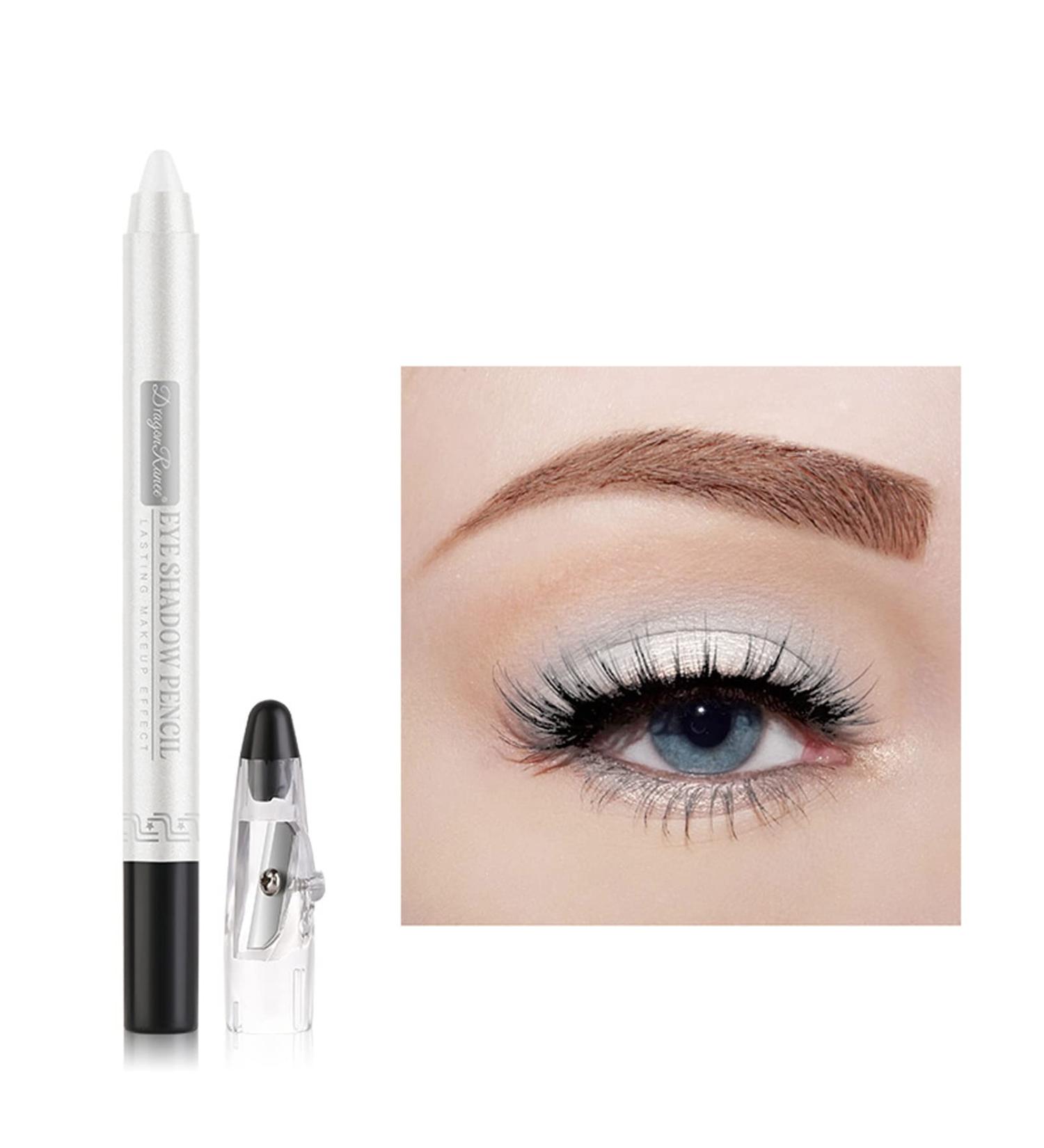 Waterproof Eyeshadow Stick - Long Lasting Shimmer Cream Eye Shadow Pen for Glitter Makeup (Pearly White) - Buy Online on GoSupps.com