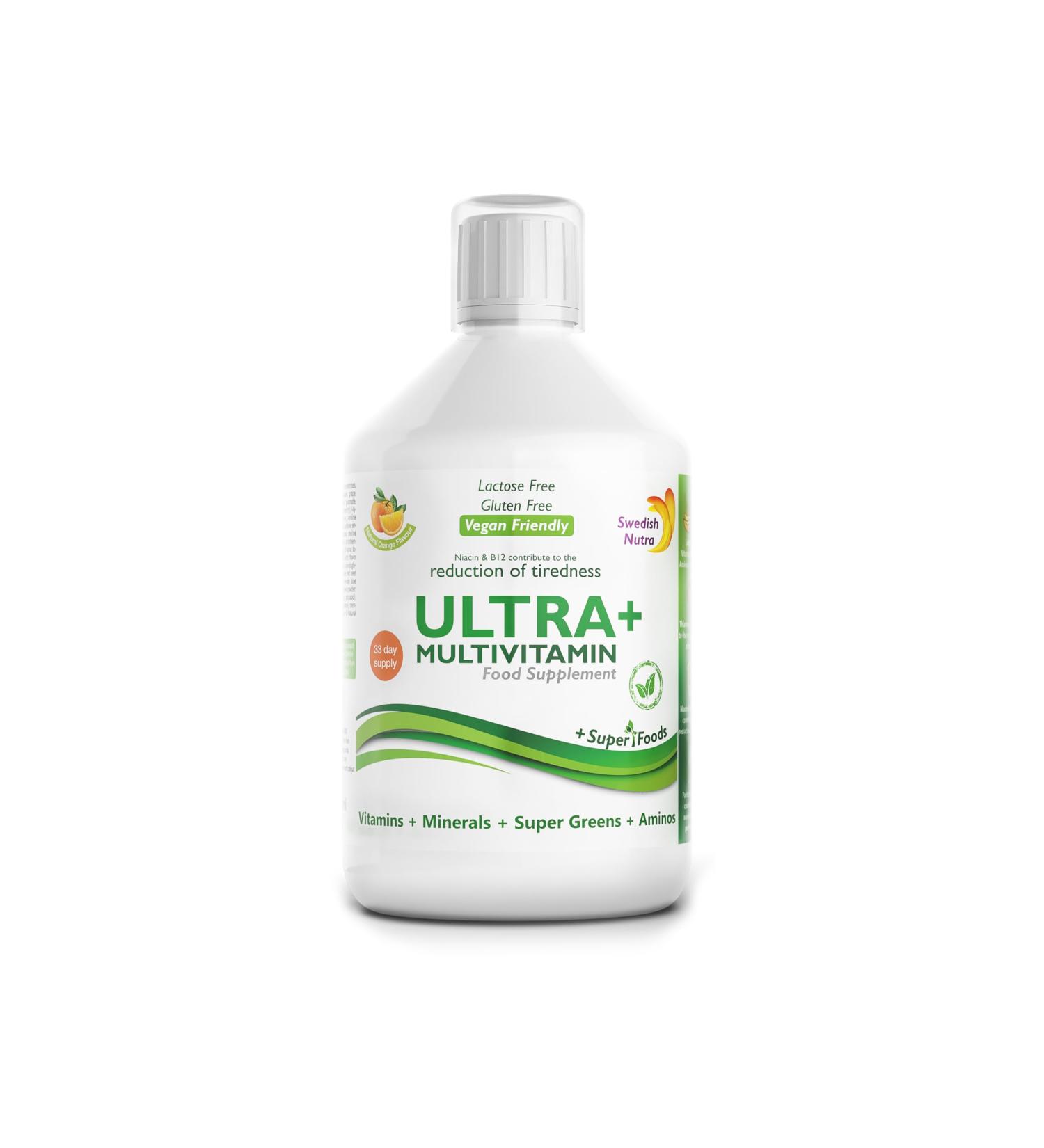 Swedish Nutra Vegan Multivitamin Liquid Vegan - Buy Online on GoSupps.com
