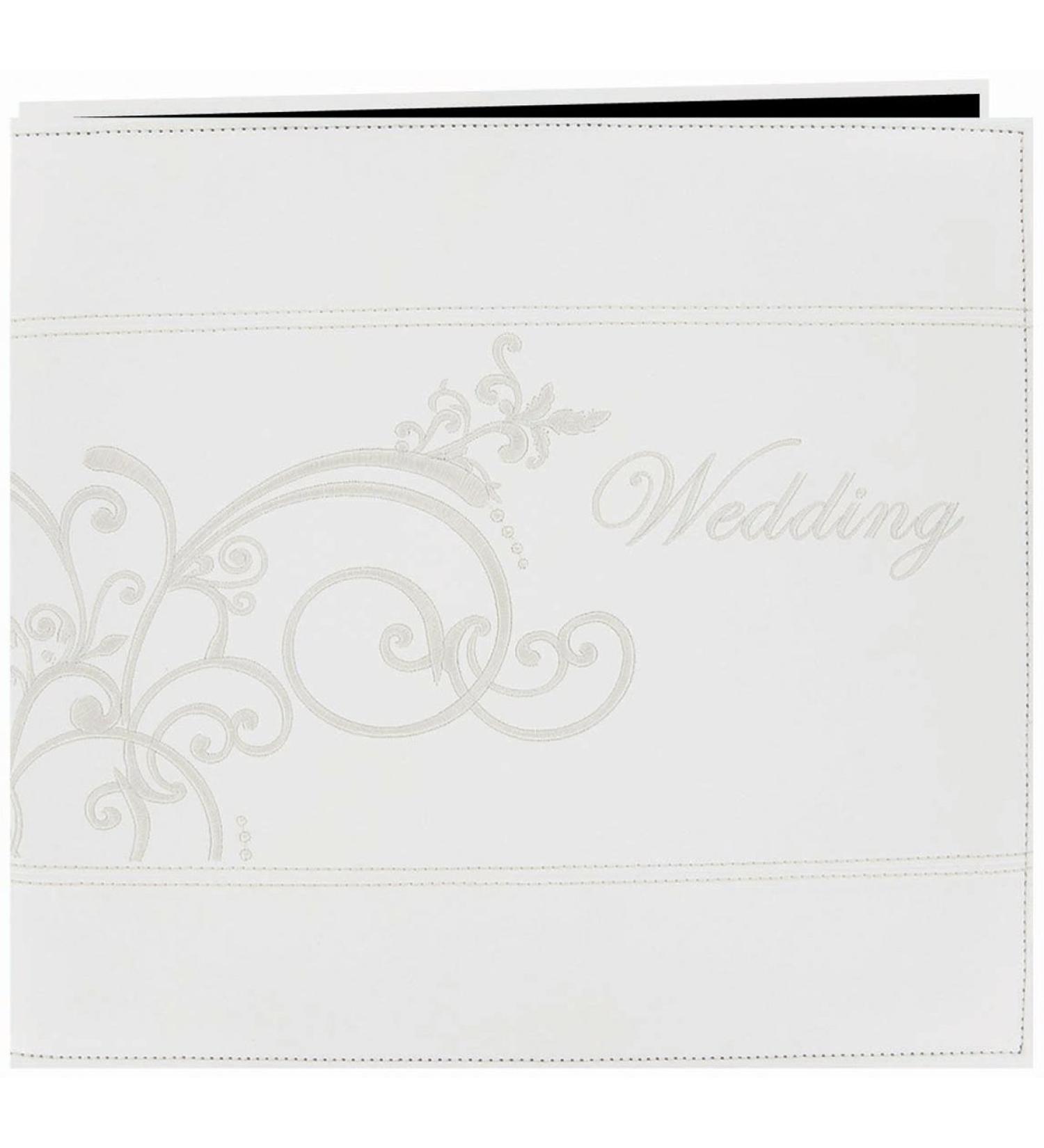 Pioneer Photo Albums Scrapbook,Ivory,Clear,White