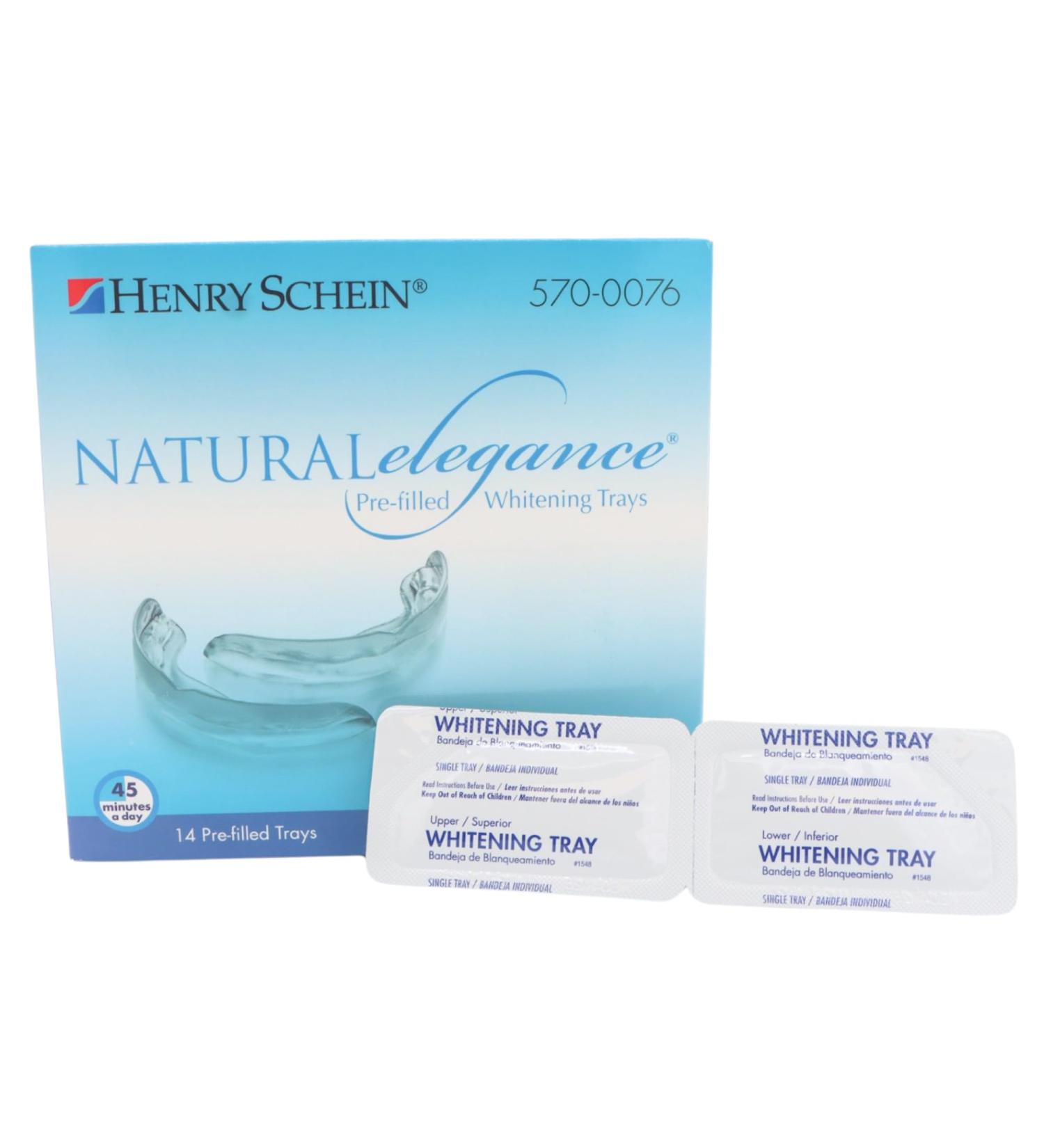 Natural Elegance at-Home Teeth Whitening Kit 7 Pairs of Prefilled Trays (Upper & Lower) Carbamide Peroxide Gel Mint Flavor - Buy Online on GoSupps.com