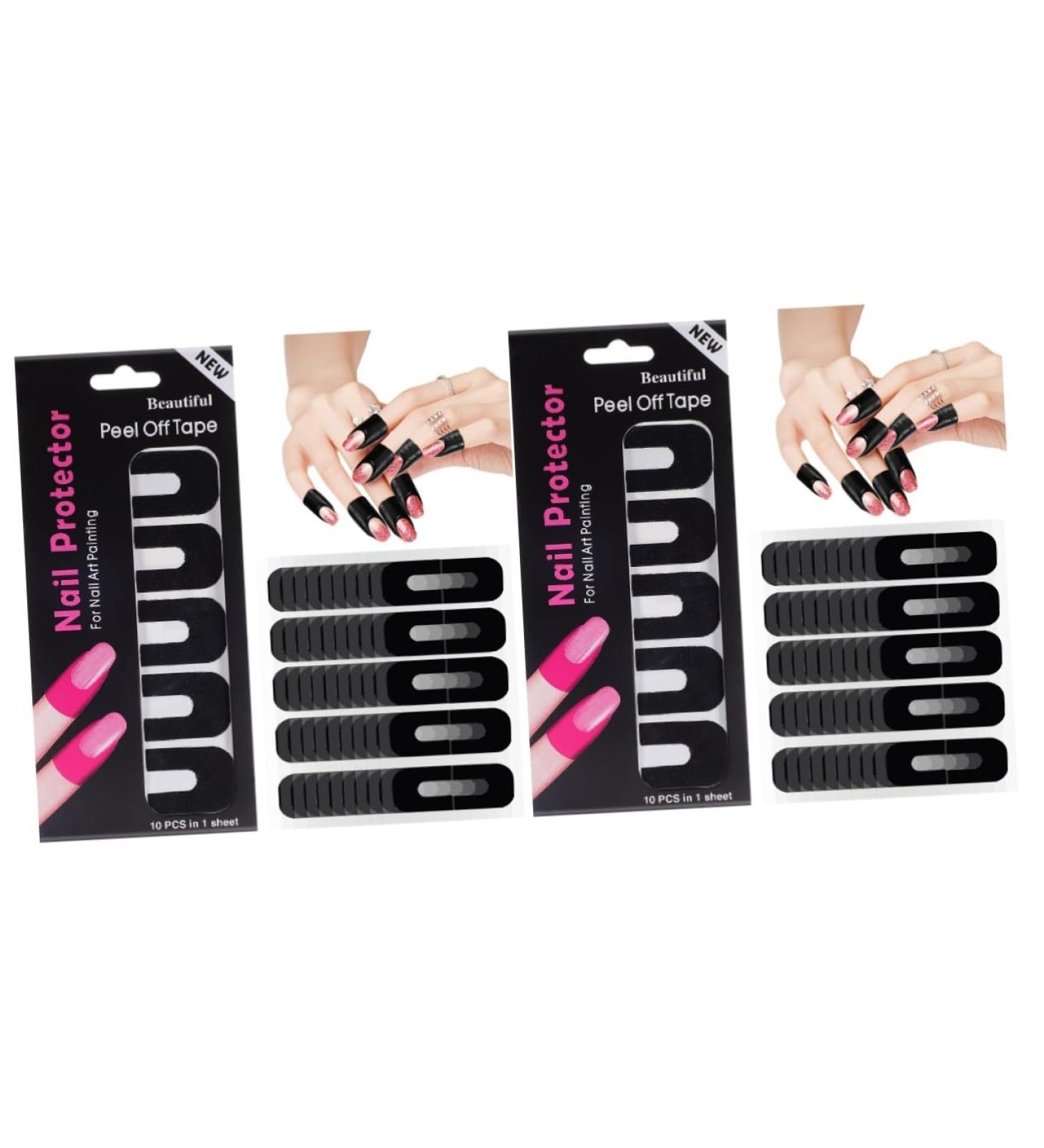 Ipetboom Nail Protector 200 Sheets nail gel polish nail protective oil nail polish patch adhesive tape protective film Nail Polish Guard tool Nail Polish Guards For Fingers Nail Tape 3.00X2.50X0.10CMx2pcs As Shownx2pcs - Buy Online on GoSupps.com