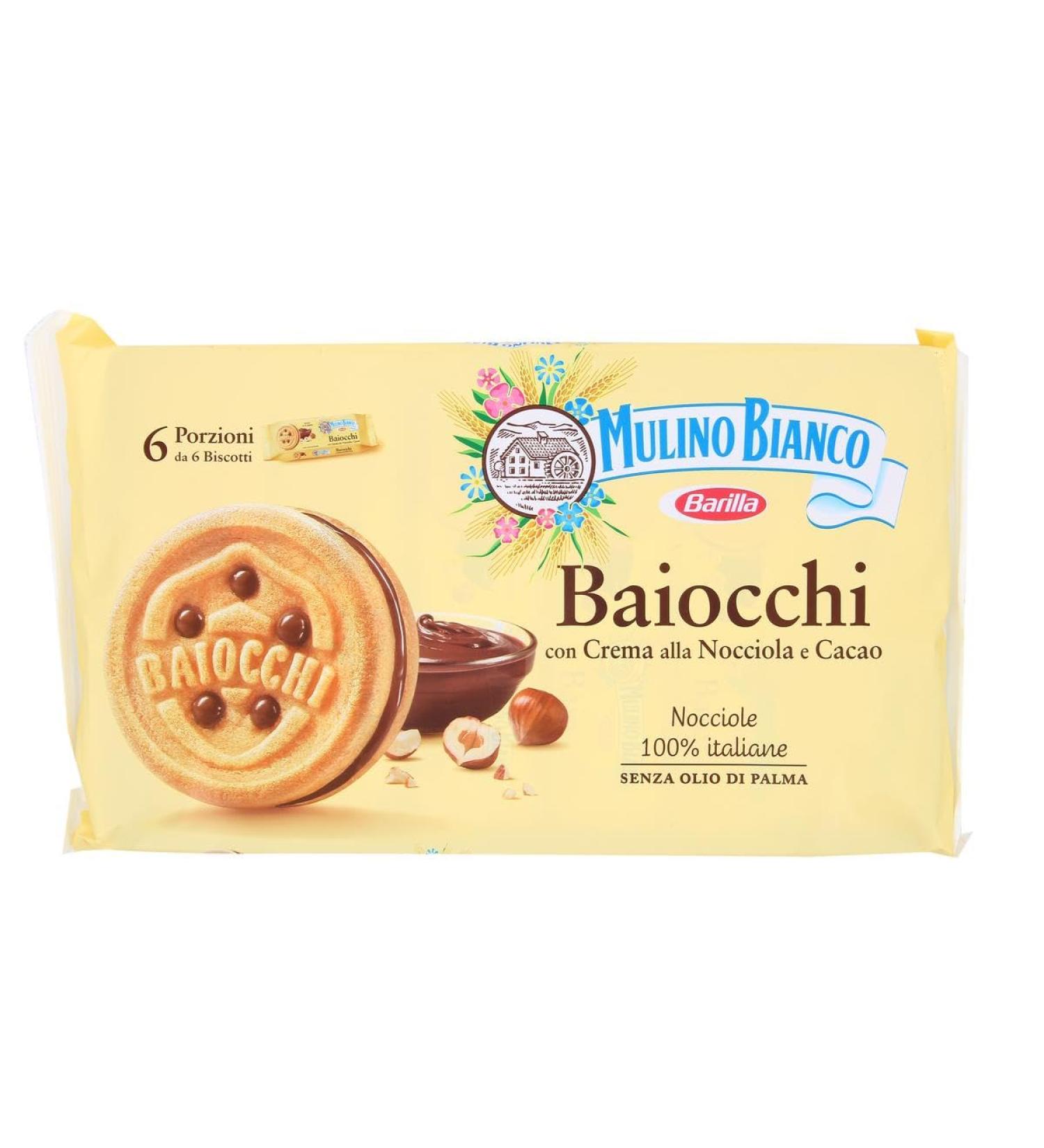 G n rique MULINO BIANCO - Mulino Bianco Hazelnut and Cocoa Filled Biscuits 336g - Pack of 3 - Sold as a Pack