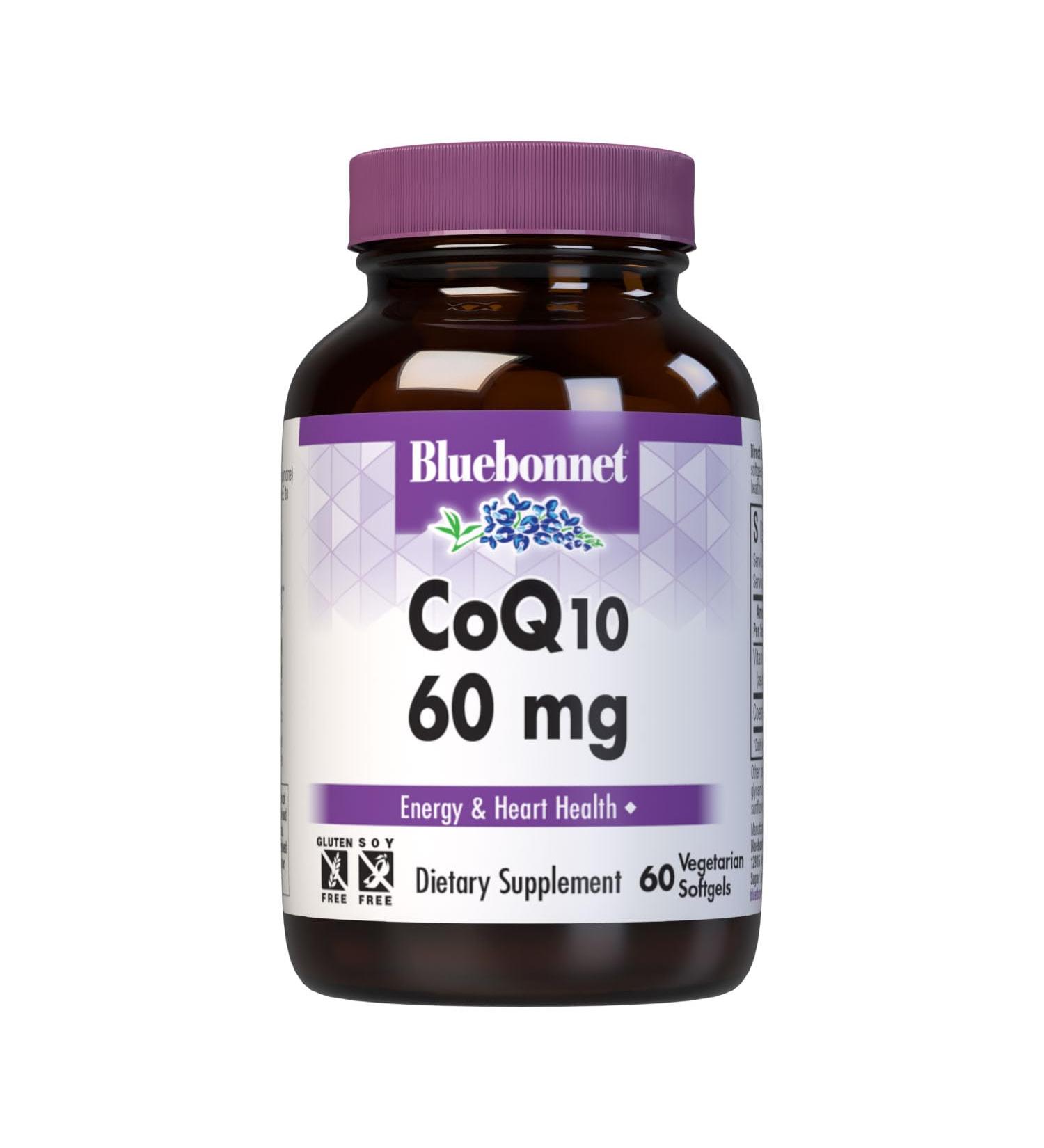 BlueBonnet CoQ-10 Vegetarian Softgels 60 mg 60 Count Kaneka 60 Count (Pack of 1)