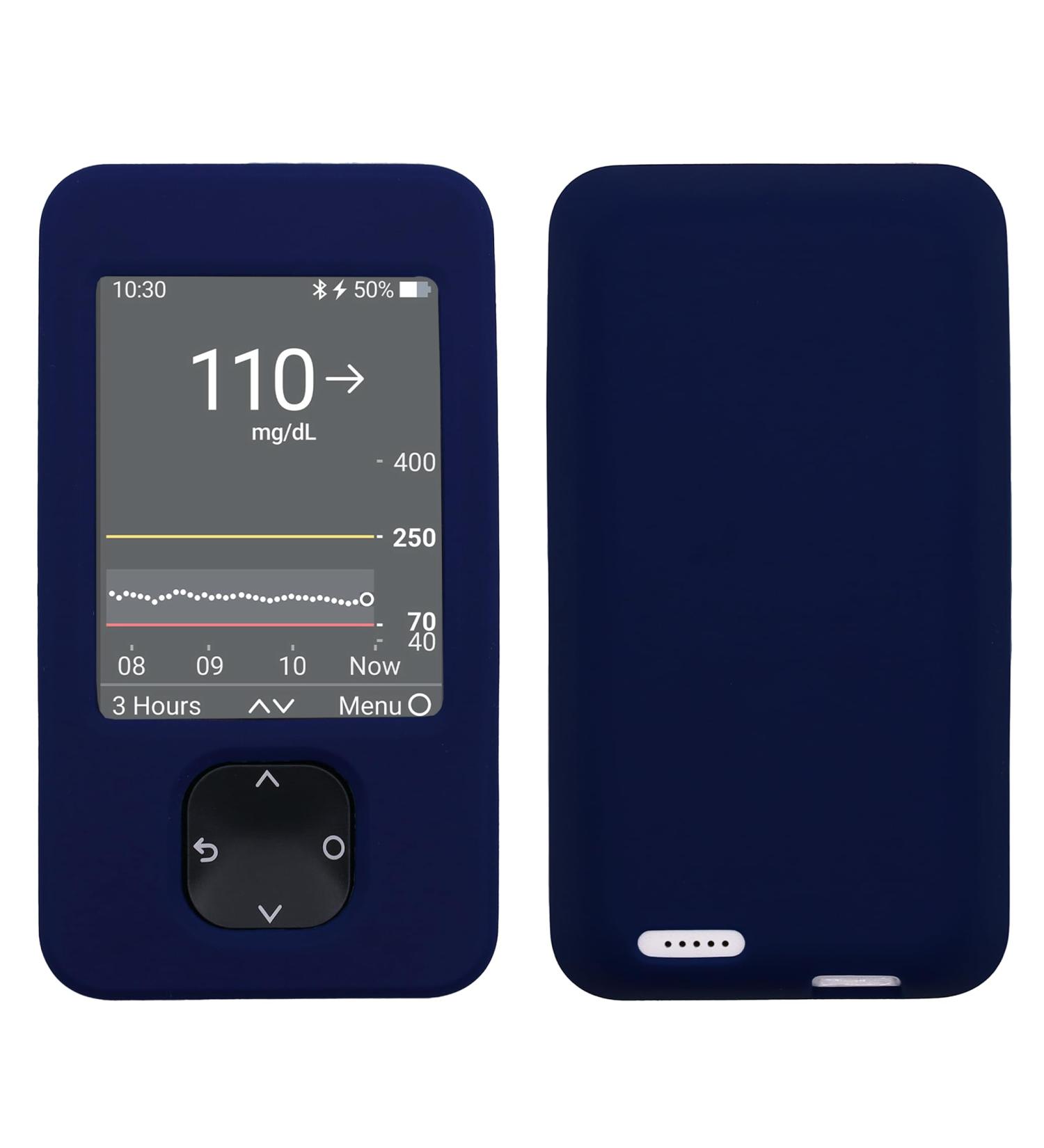 Buy USASTAR-SNK Navy Blue Silicone Case for Dexcom G6 & G7 - Durable Protection for Your Receiver - Buy Online on GoSupps.com