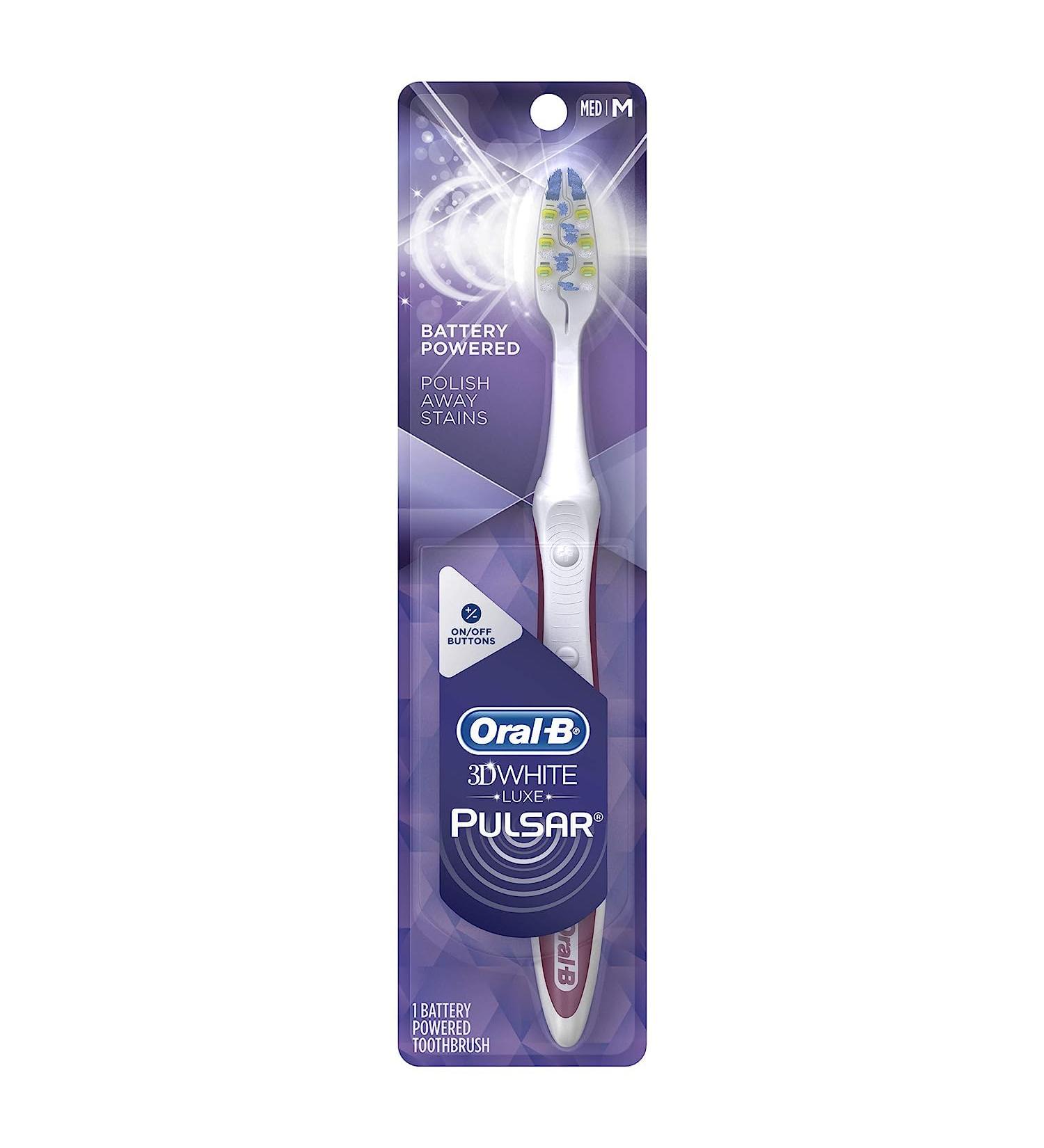 Buy Oral-B Pulsar Whitening Battery Toothbrush - Medium | International Shipping Available - Buy Online on GoSupps.com
