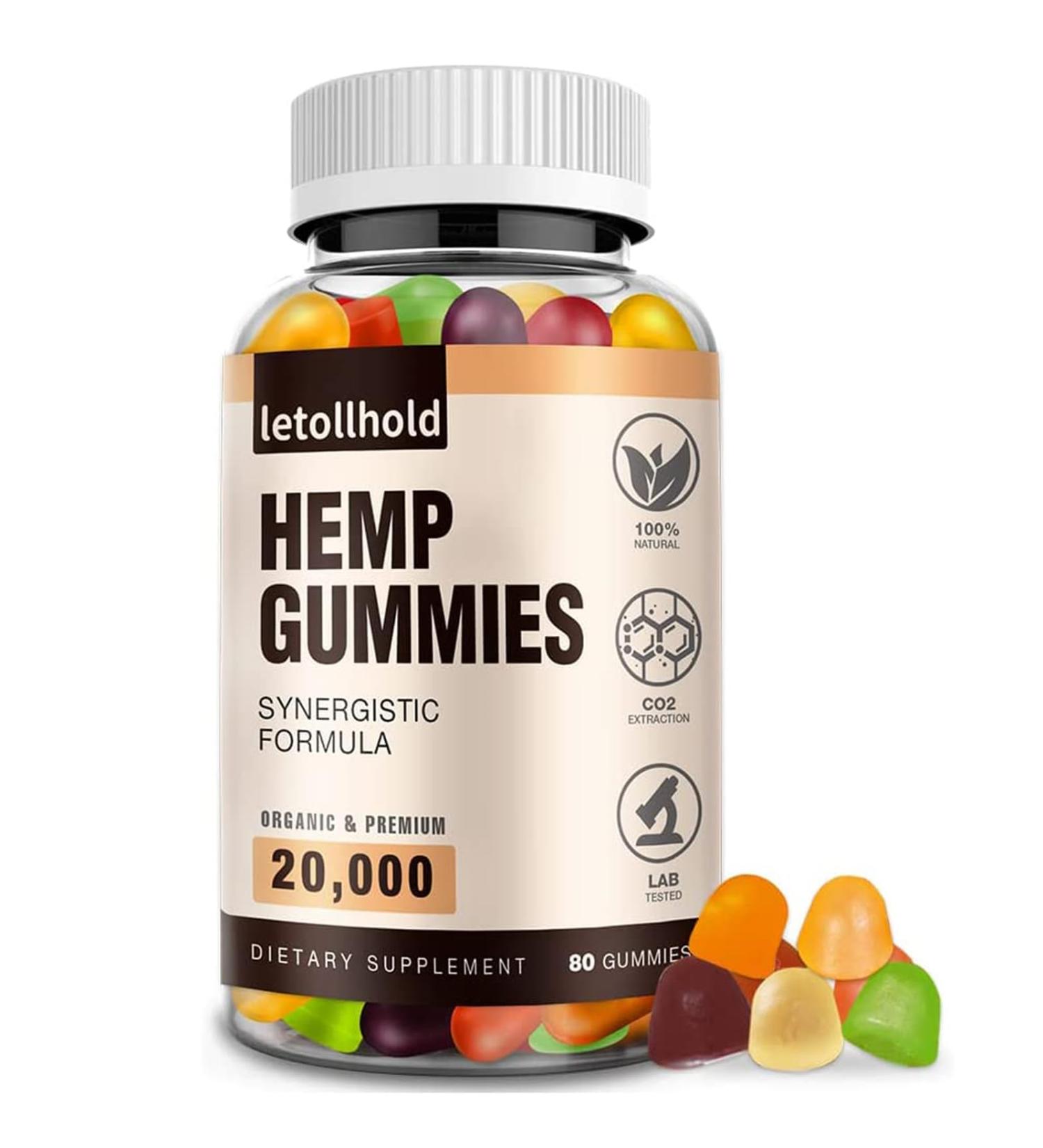 Hemp Gummies for Sleep Pain Anxiety (1 Pack) - High Potency Advanced Extra Strength with Pure Natural Hemp Oil Best H mp Gummies for Adults - Low Sugar - Buy Online on GoSupps.com