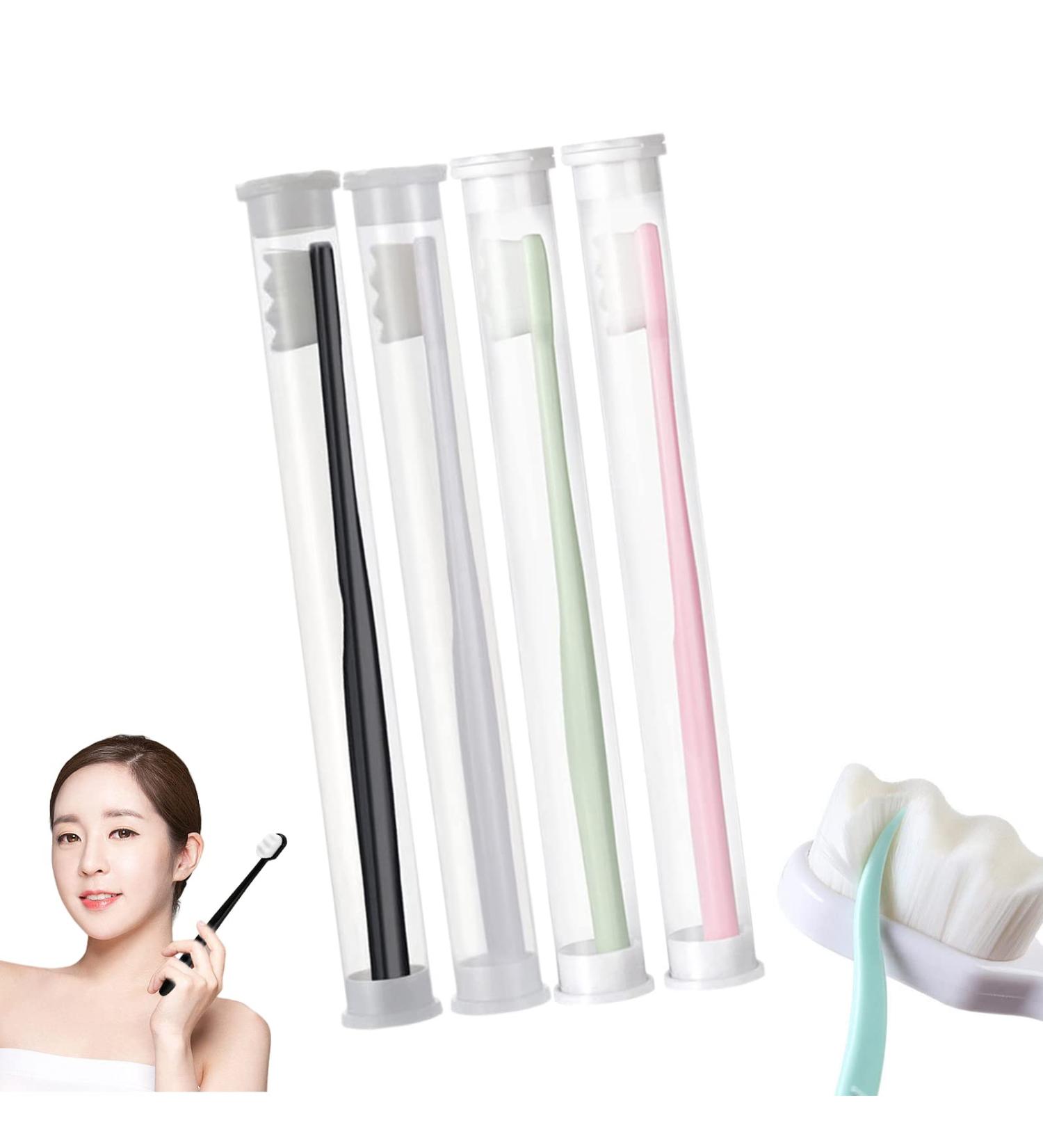 Diameleo Brevi Toothbrush | Premium Nordic-Inspired Nano Toothbrush - Ultra-Soft with 20 000 Bristles for Sensitive Gums & Teeth - Available in White Black Pink & Green - Buy Online on GoSupps.com