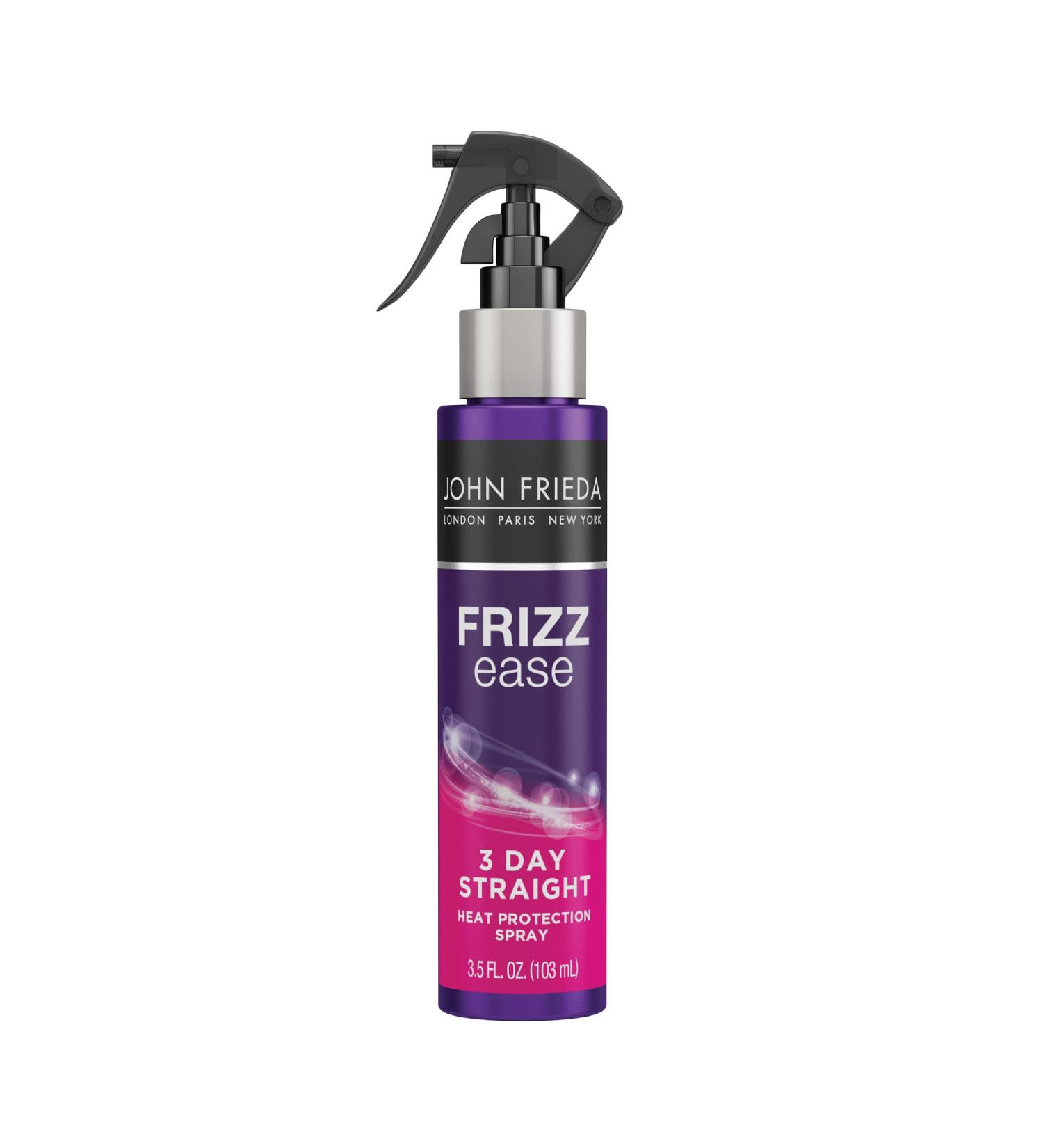 Frizz Ease 3-Day Flat Iron Heat Protectant Spray with Keratin - Lightweight Smoothing Spray for Frizz Control - 3.5 Ounce (Pack of 1) - Buy Online on GoSupps.com