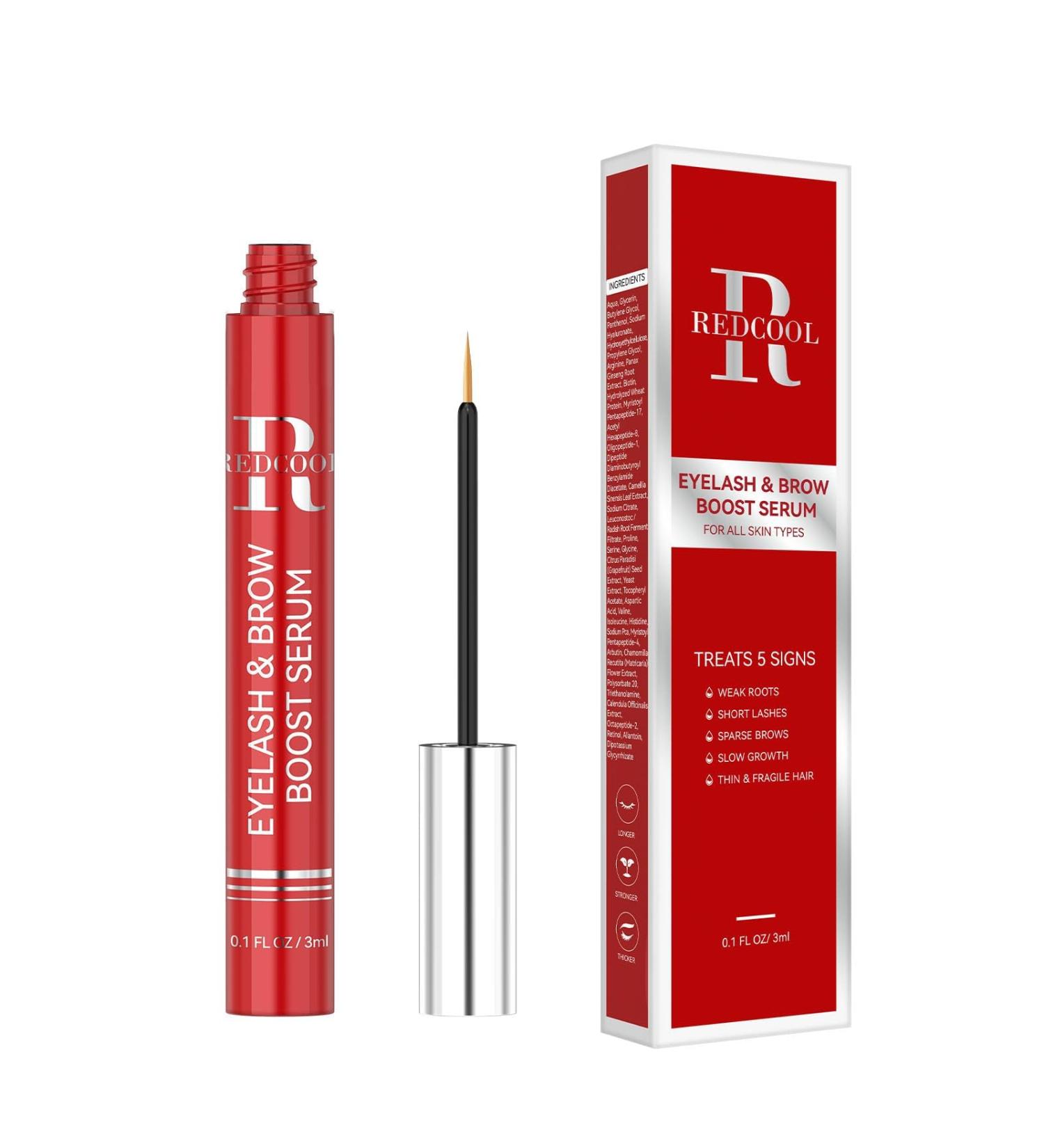 Eyelash Serum with Peptides & Biotin Lash Enhancing Serum for Fuller-Looking Lashes Helps Condition Strengthen & Reduce the Look of Lash Breakage - Buy Online on GoSupps.com