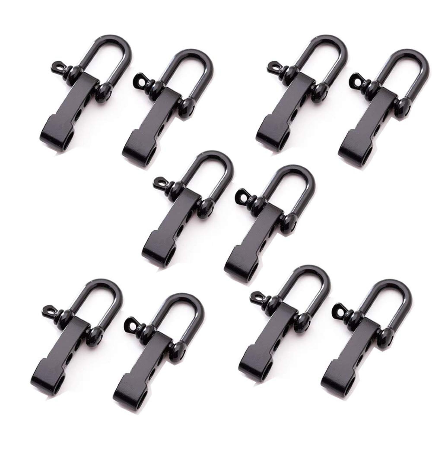 0.39 Inch 1cm Screw Pin Anchor Shackle Stainless Steel D Shackle  Stainless Steel Heavy Duty D Shape Load Clamp for Chains Wirerope Lifting Paracord Outdoor Camping Survival Rope Bracelets 10pack - Buy Online on GoSupps.com