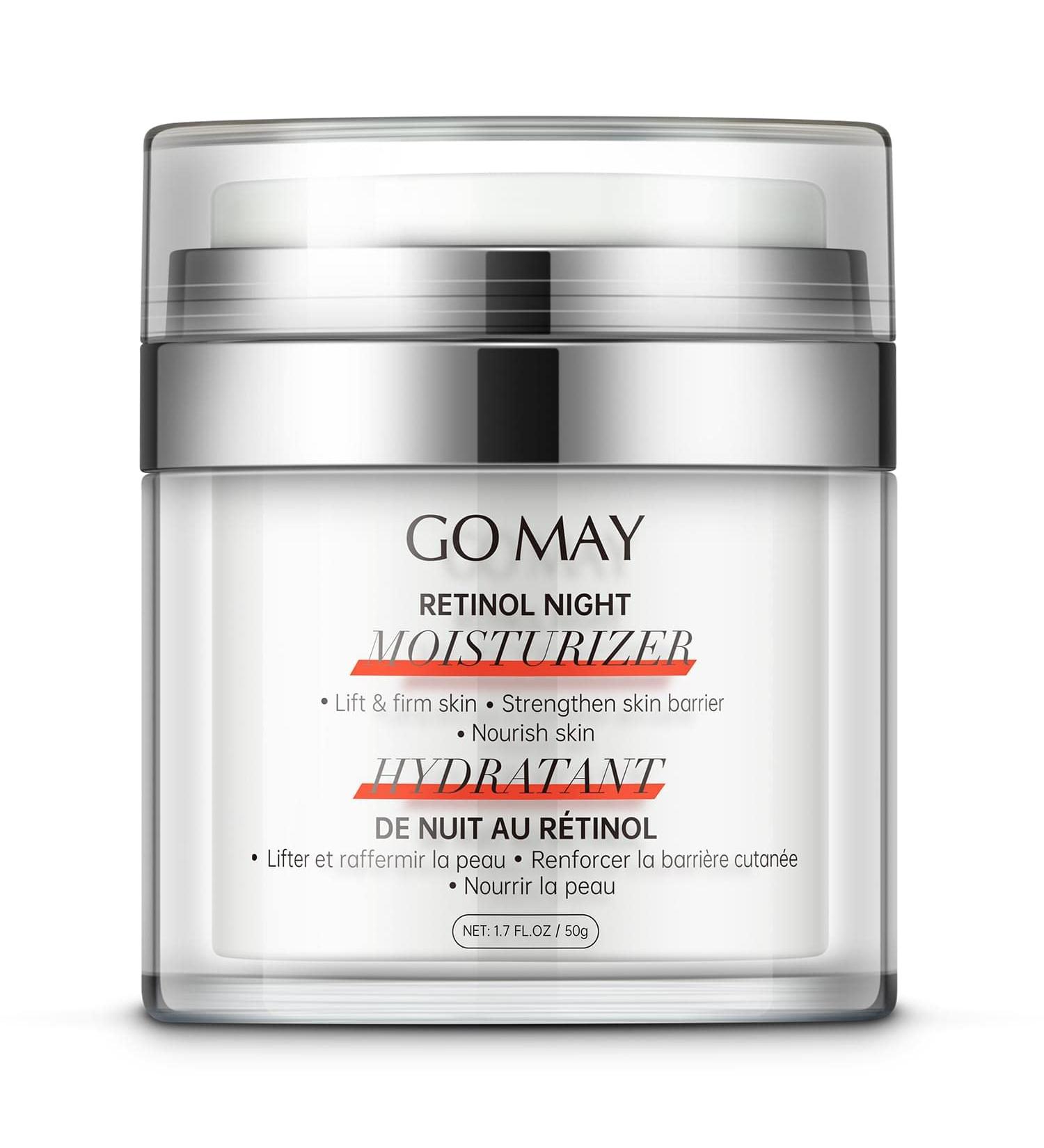Buy GO MAY Retinol Night Moisturizer - Effective Wrinkle Cream for Face | Nourishing & Easy to Use | 1.7 FL.OZ - Ships Internationally - Buy Online on GoSupps.com