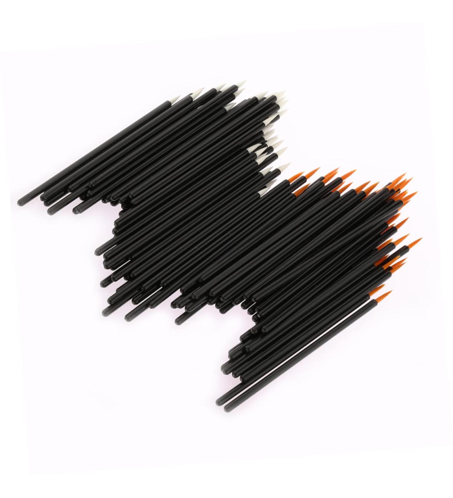 100pcs Makeup Disposable Eyeliner Cosmetics Brush Lip Brush Beauty Tools Liquid - Buy Online on GoSupps.com