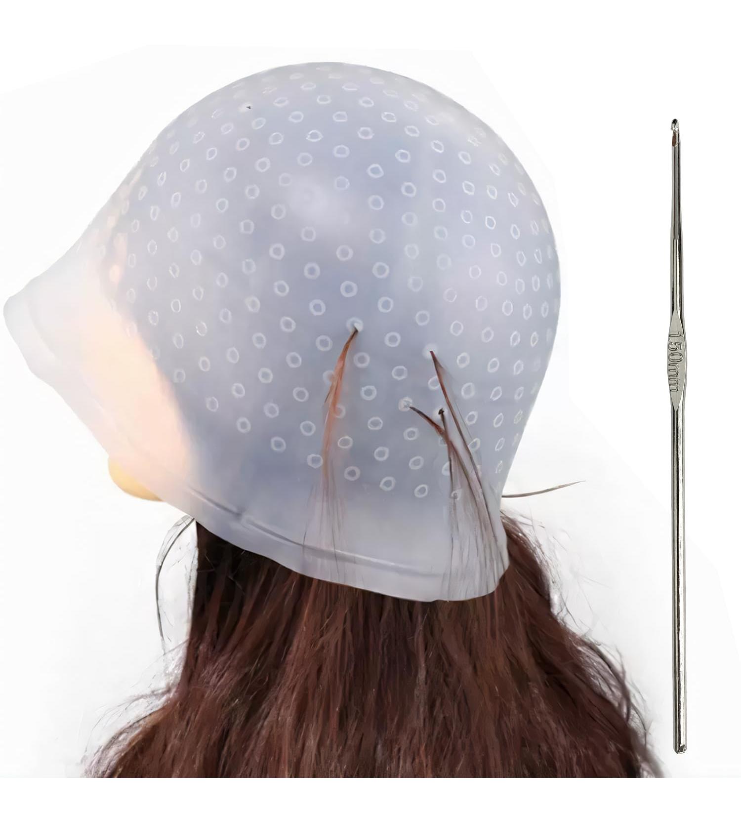 Highlighting Cap Highlighting Kit Hair Blonde Highlighting Kit Hair Streaking Kit for Professional Salon Silicone Hairdressing Tools for Women Men - Buy Online on GoSupps.com