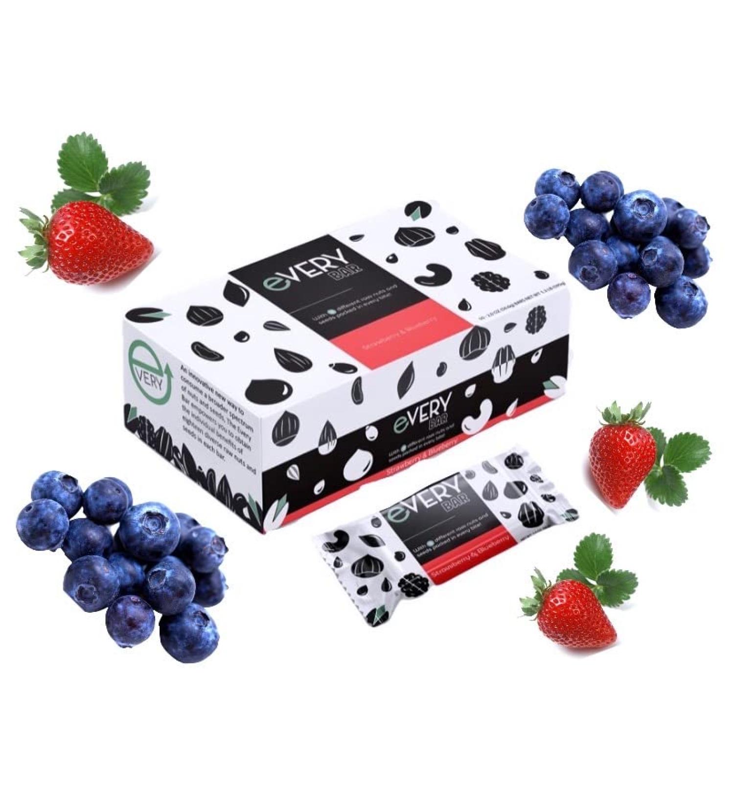 Strawberry Blueberry Every Bar - Delicious & Nutritious Snack - Buy Online on GoSupps.com