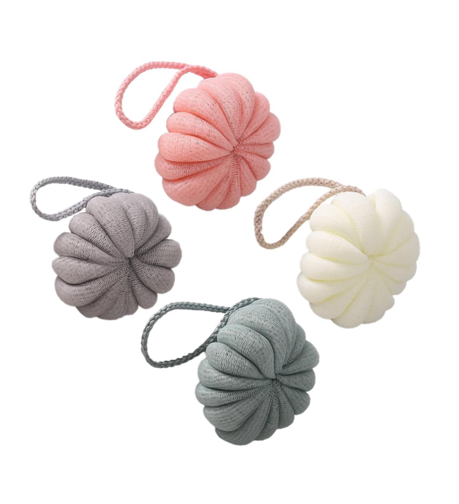 Hemoton 4pcs Bath Ball Set - Exfoliating Body Scrubber Puff & Loofah for Spa Experience | International Shipping - Buy Online on GoSupps.com