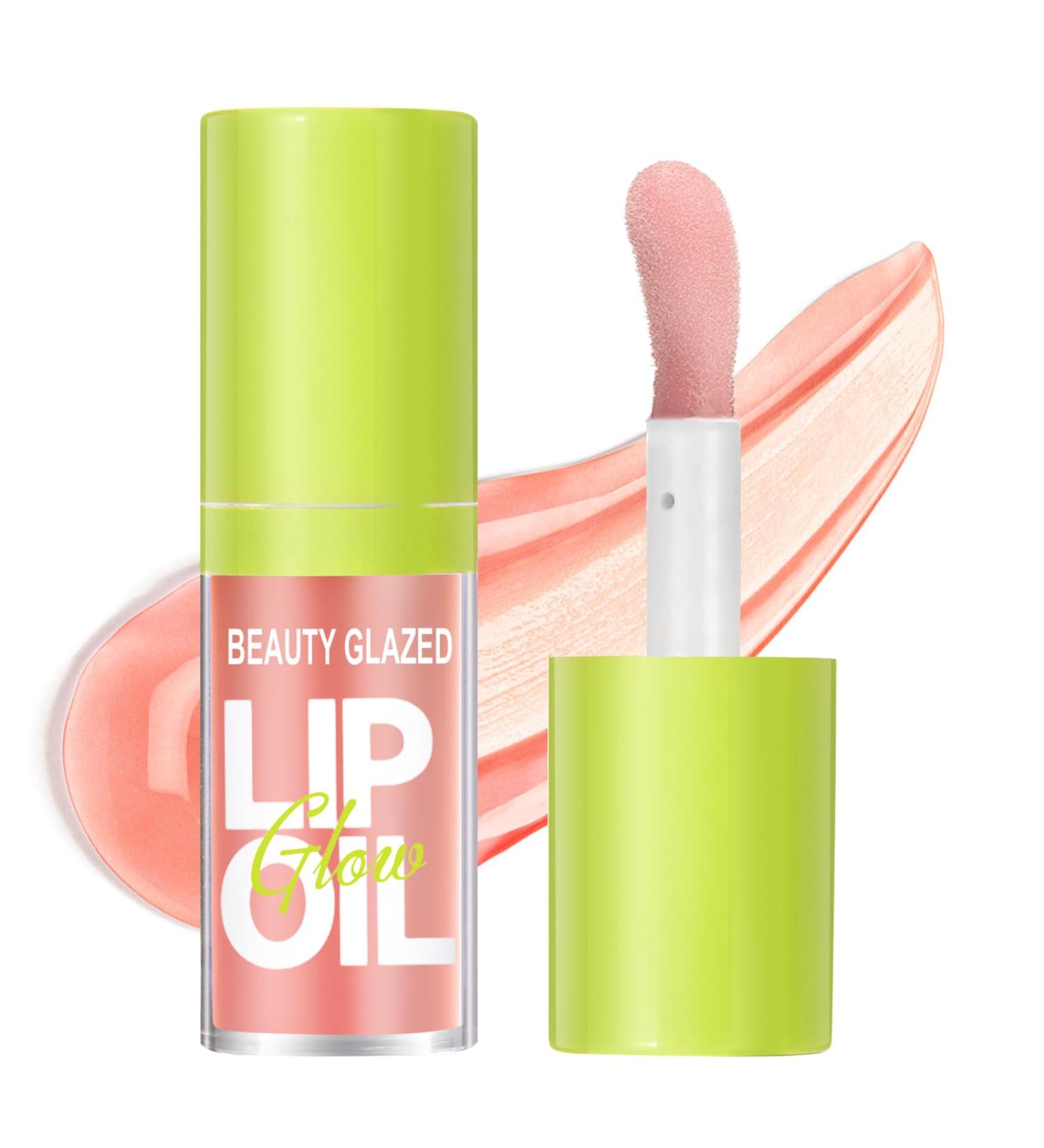 LOPHE Plumping Lip Oil Makeup Lip Gloss Crystal Jelly Lip Care Oil Long Moisturizing Lip Gloss Tinted Lip Oil Non-Sticky FInish High-Shine 12 Hours Hydrating Light Liquid Lipsticks(Pink) - Buy Online on GoSupps.com