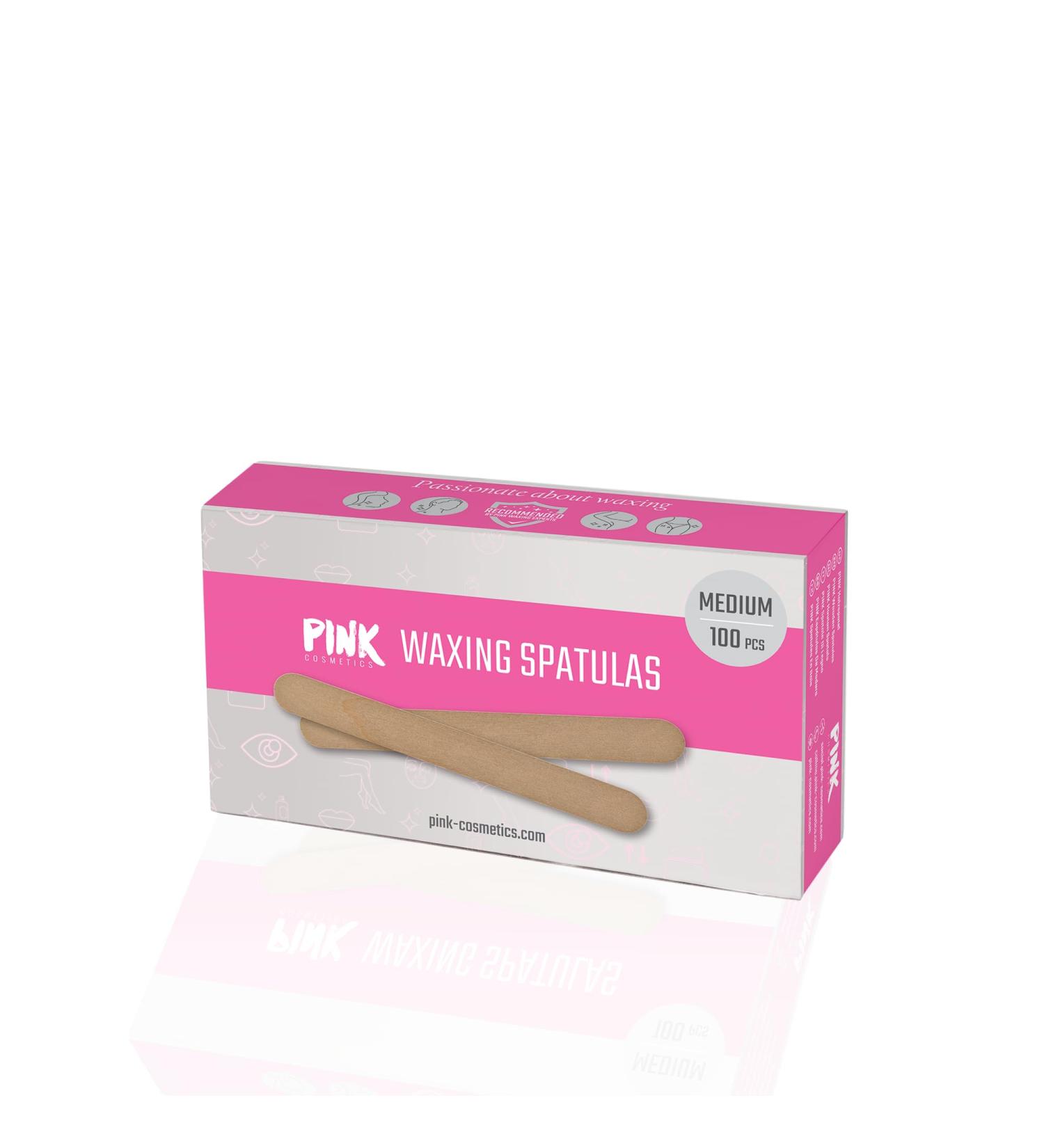 Medium Waxing Wooden Spatula - 100 Pieces for Clean Hair Removal | Ideal for Waxing & Sugaring on Armpits Cheeks & Brazilian Bikini - Buy Online on GoSupps.com