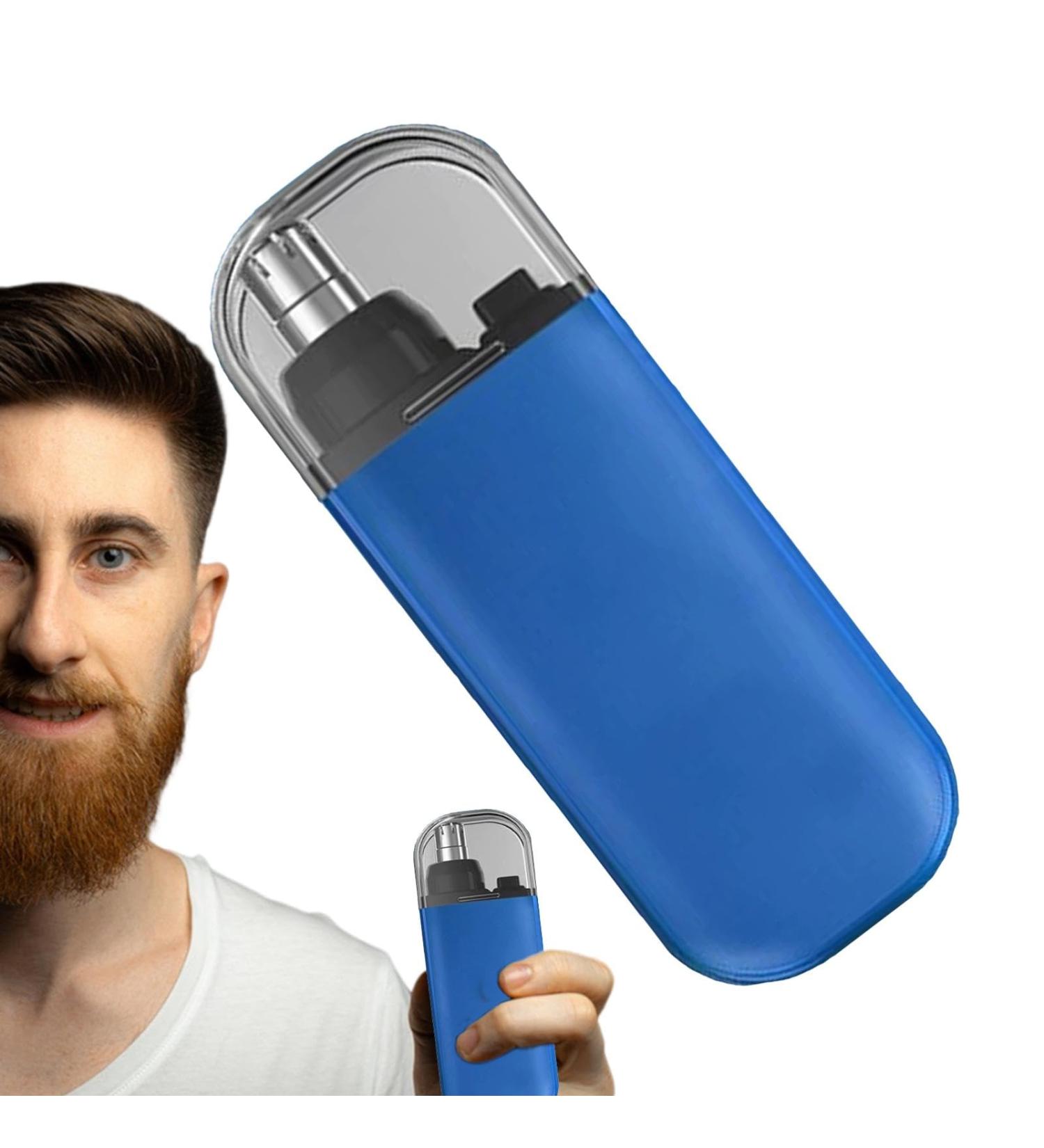 Nose Trimmer - Nose Hair Remover Battery Electric Groomer | Portable Nose Hair Trimmer Nose Ear Hair Trimmer with Protective Cover Professional Ear Hair Clippers for Wet/Dry 79x30x17mm Blue - Buy Online on GoSupps.com