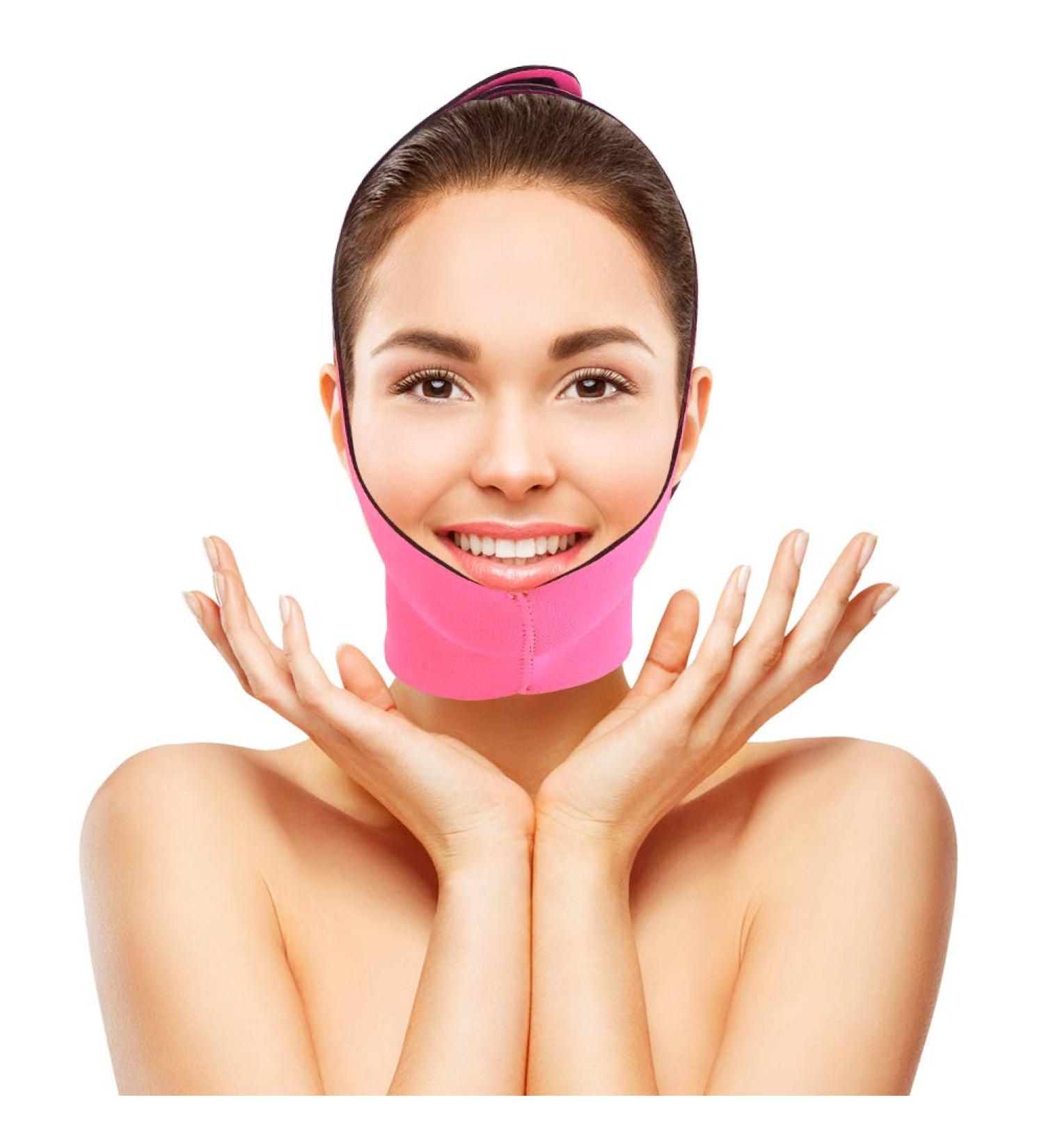 V Facial Slimming Mask - Boost Your Beauty Routine with Face Slimming Belt for a Perfect V-Shaped Jawline - Buy Online on GoSupps.com