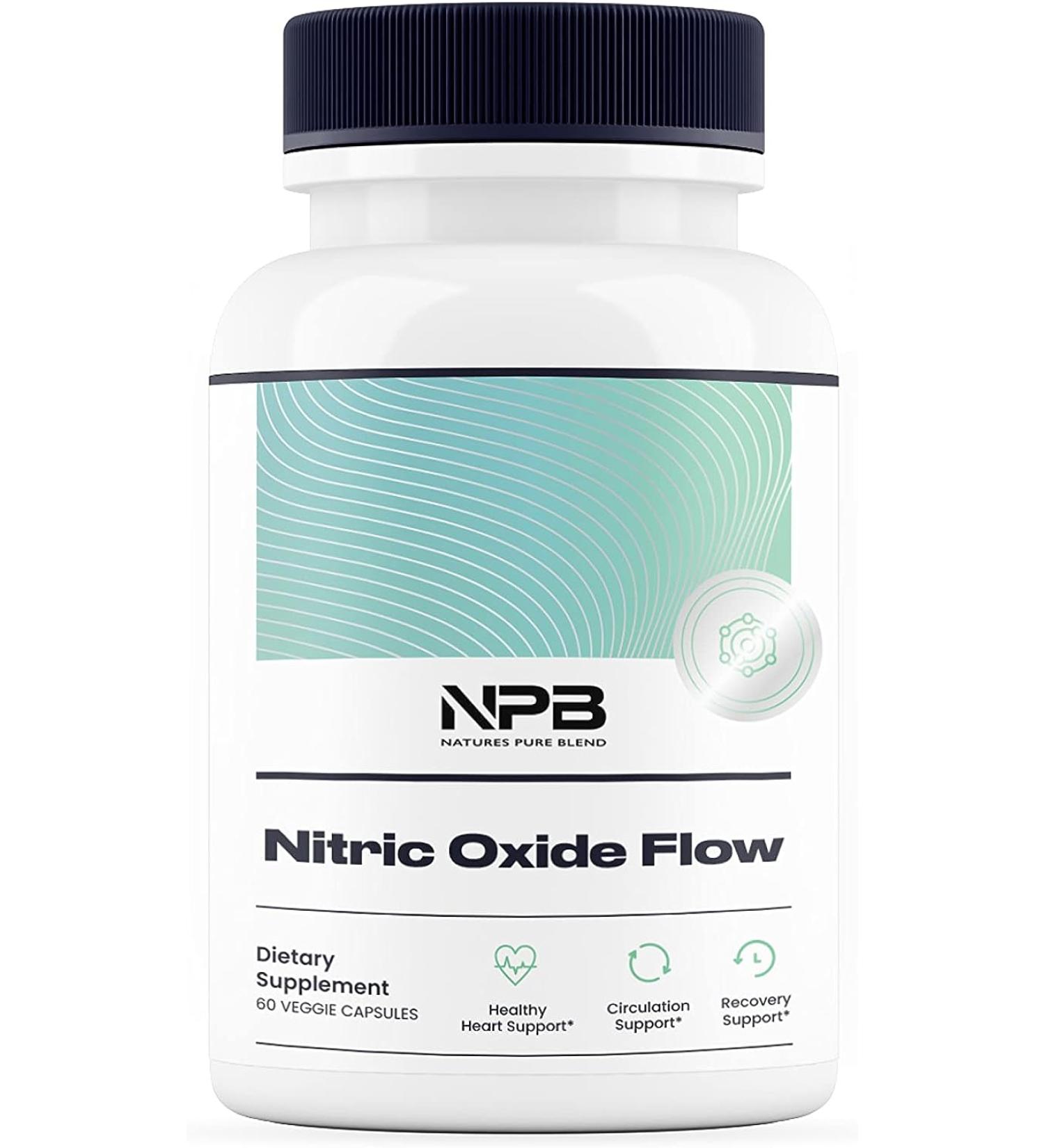Nature's Pure Blend Nitric Oxide Supplement - 1500MG L-Arginine for Blood Pressure Support & Muscle Growth - Nitric Oxide Booster for Amino Energy - Preworkout for Men - Buy Online on GoSupps.com