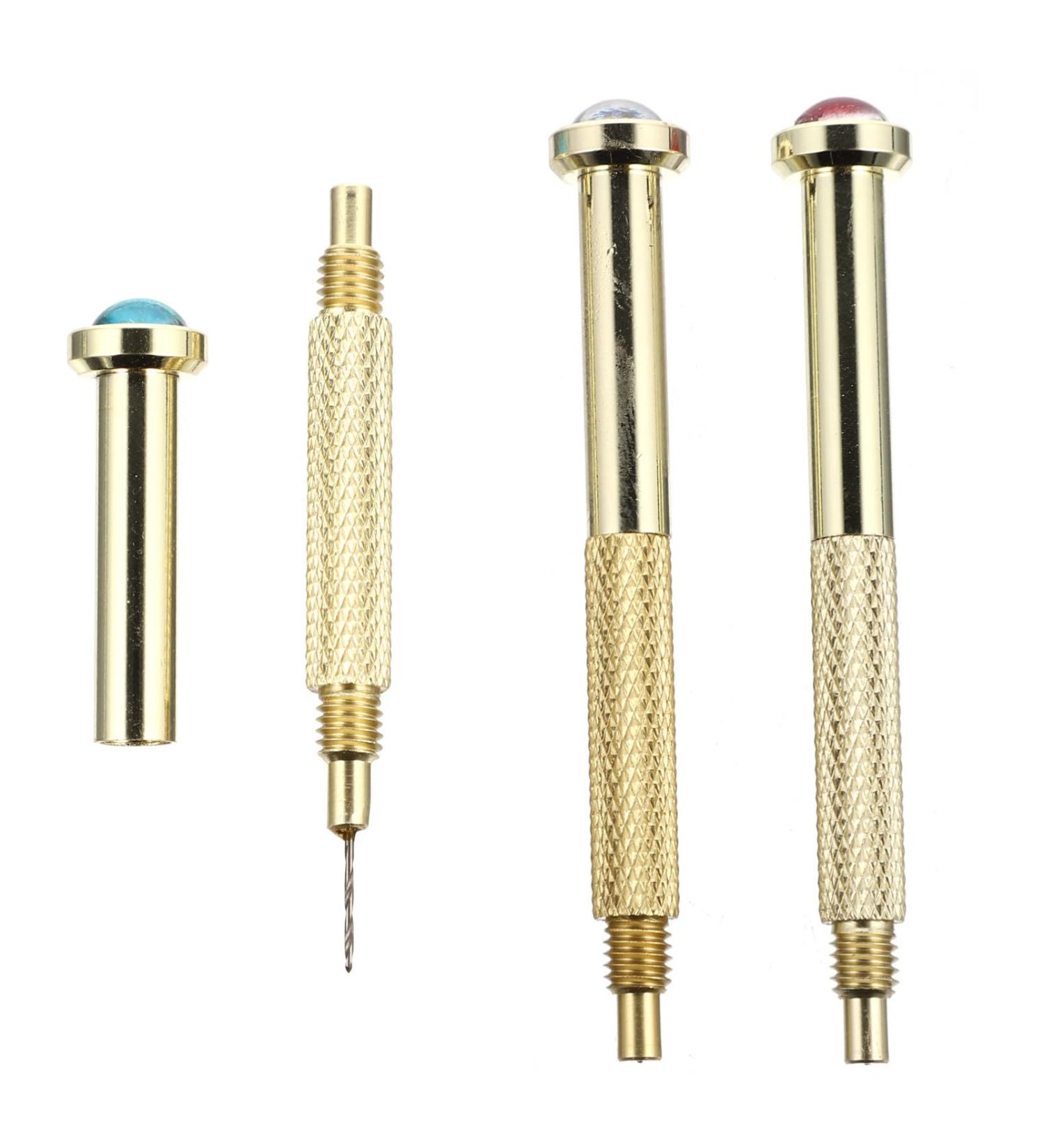 FRCOLOR 9 Pcs Nail Drilling Drill Nail Piercing Drills Drill Machine Bit Nail Jewels Acrylic Nail Drill Nail Piercing Tools Diy Nail Drill Nail Art Tools Hand Drill Metal Do It Yourself 6.5x0.8cmx3pcs Goldenx3pcs - Buy Online on GoSupps.com